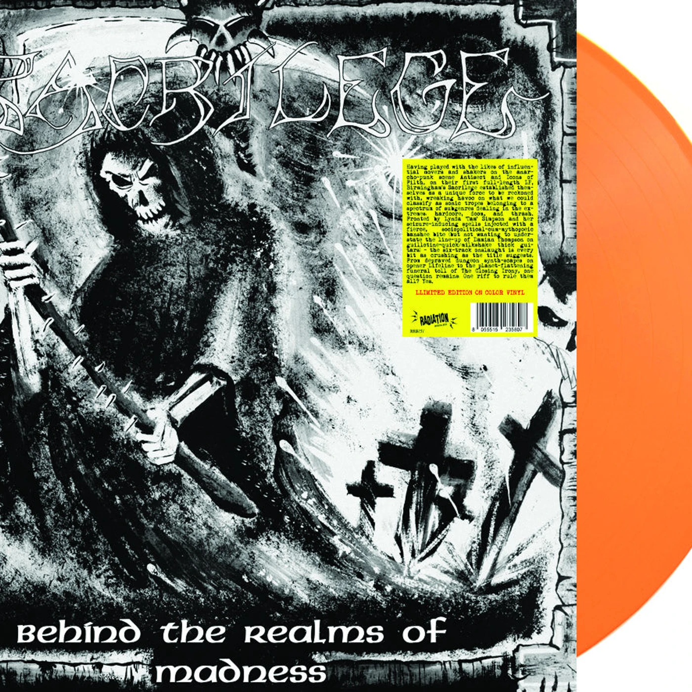 Sacrilege LP - Behind The Realms Of Madness (Orange Vinyl)