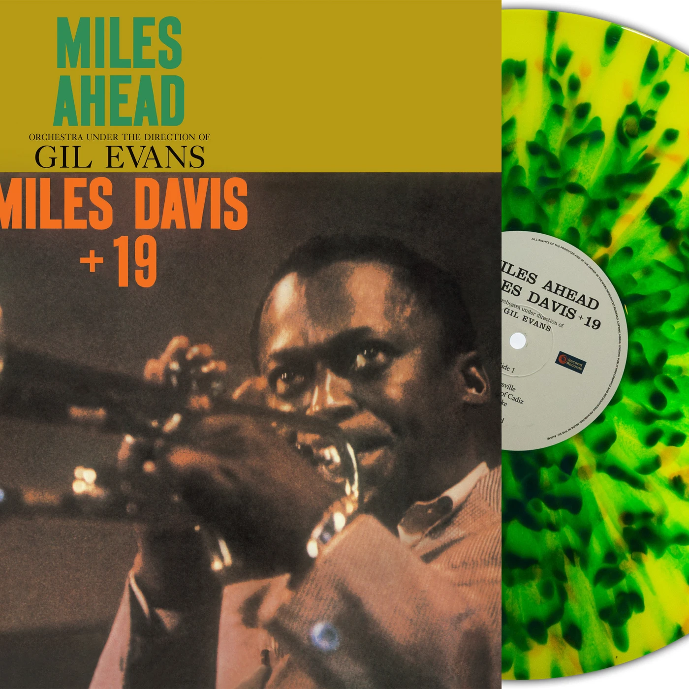 Miles Davis LP - Miles Ahead (Yellow/Green Splatter Vinyl)
