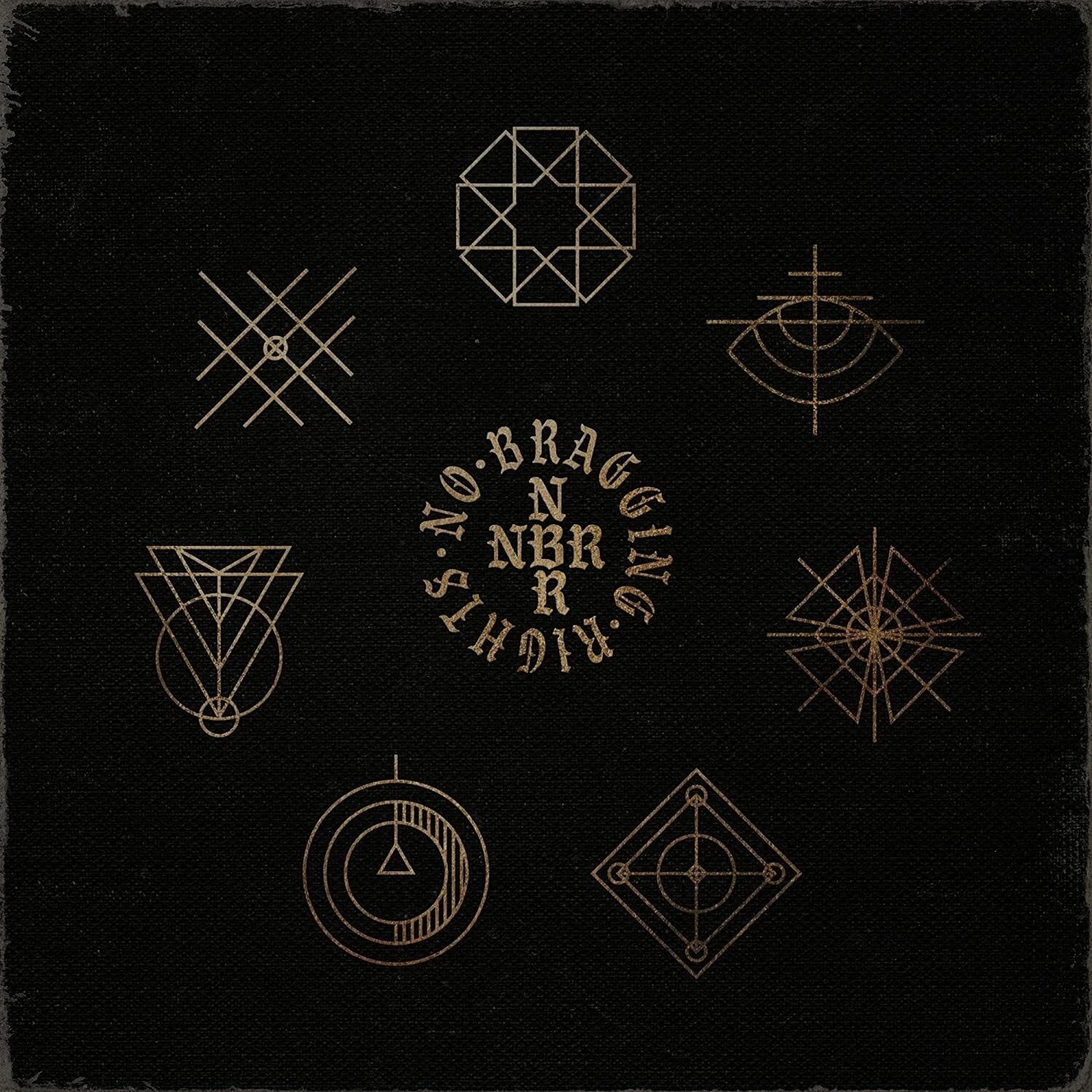 No Bragging Rights LP - No Bragging Rights (Half Gold/Half Clear Heavy Splatter Vinyl)