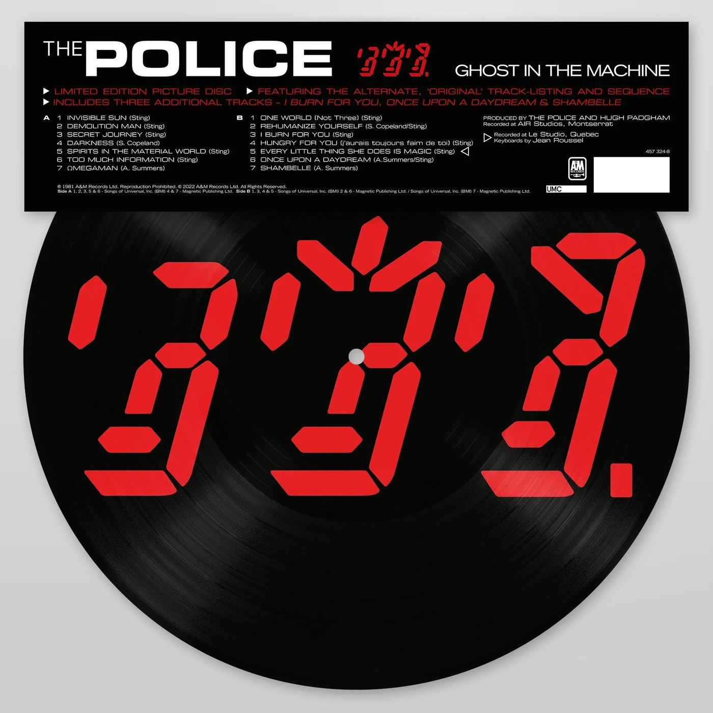 The Police LP - Ghost In The Machine (Picture Disc) (Vinyl)