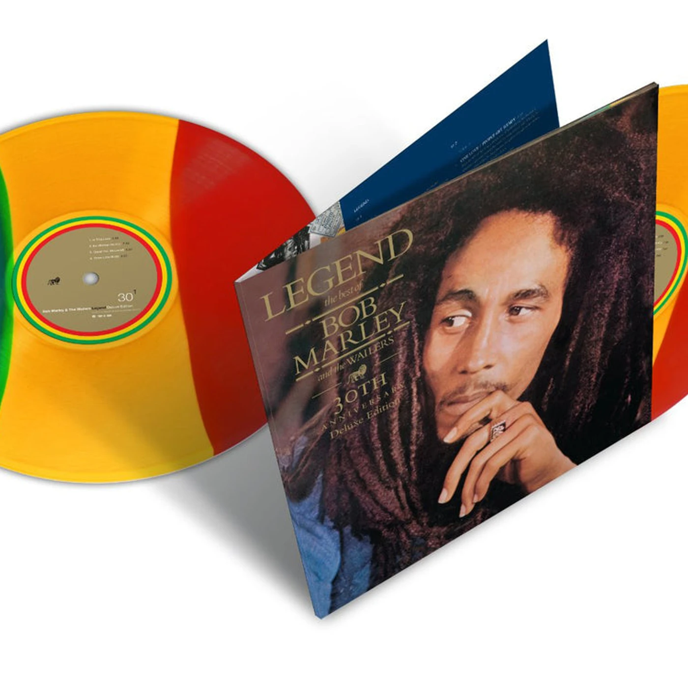 Bob Marley & The Wailers LP - Legend (Tri-Colour Vinyl)