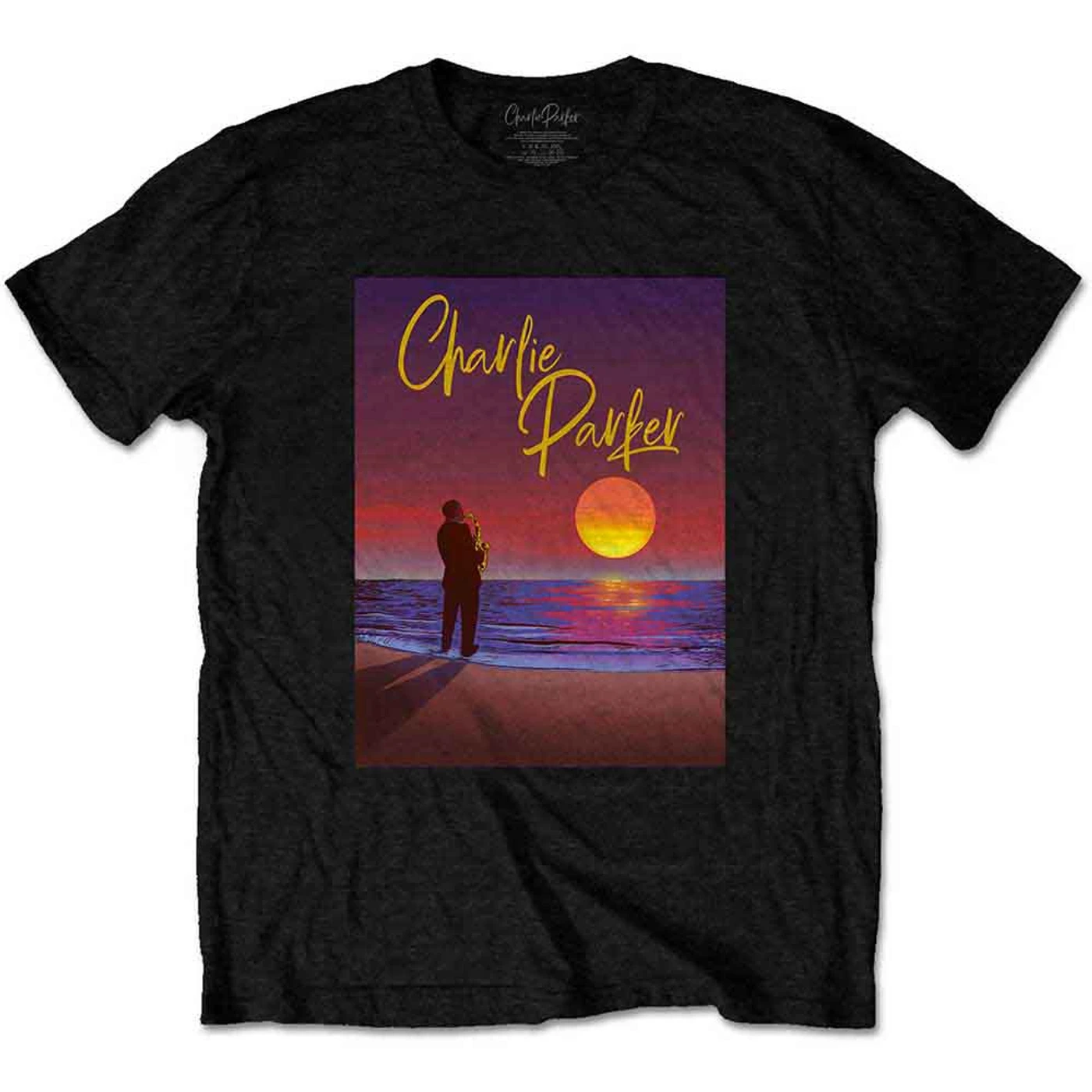 Charlie Parker T Shirt - Purple Sunset