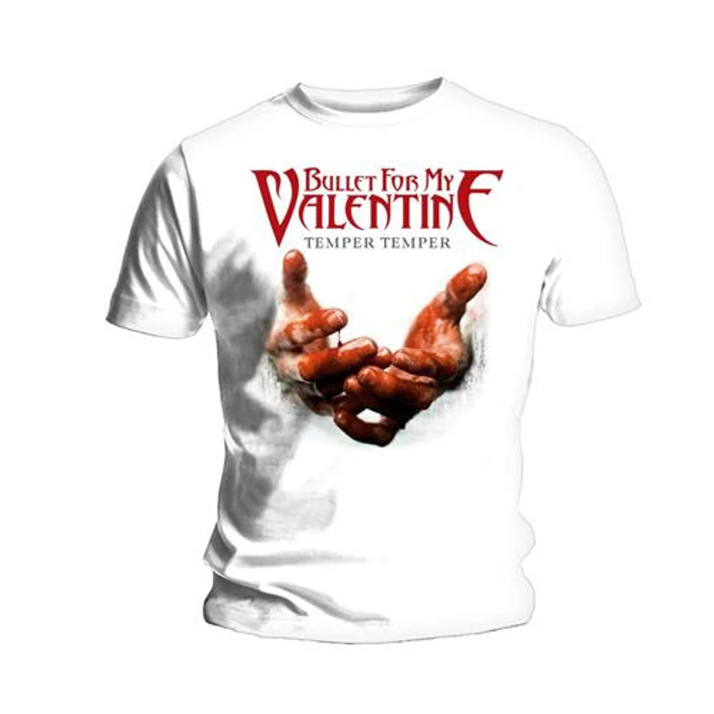 Bullet For My Valentine T Shirt - Temper Temper Blood Hands