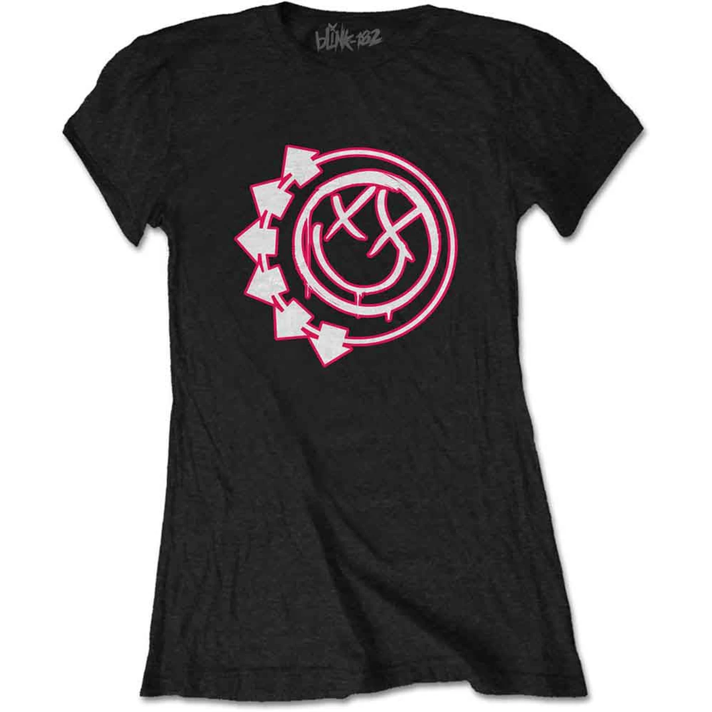 Blink-182 Woman's T Shirt - Six Arrow Smile