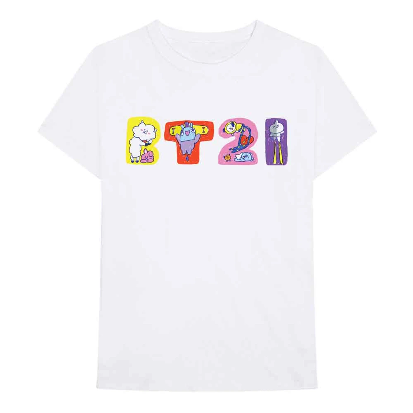 BT21 T Shirt - Doodle Letters