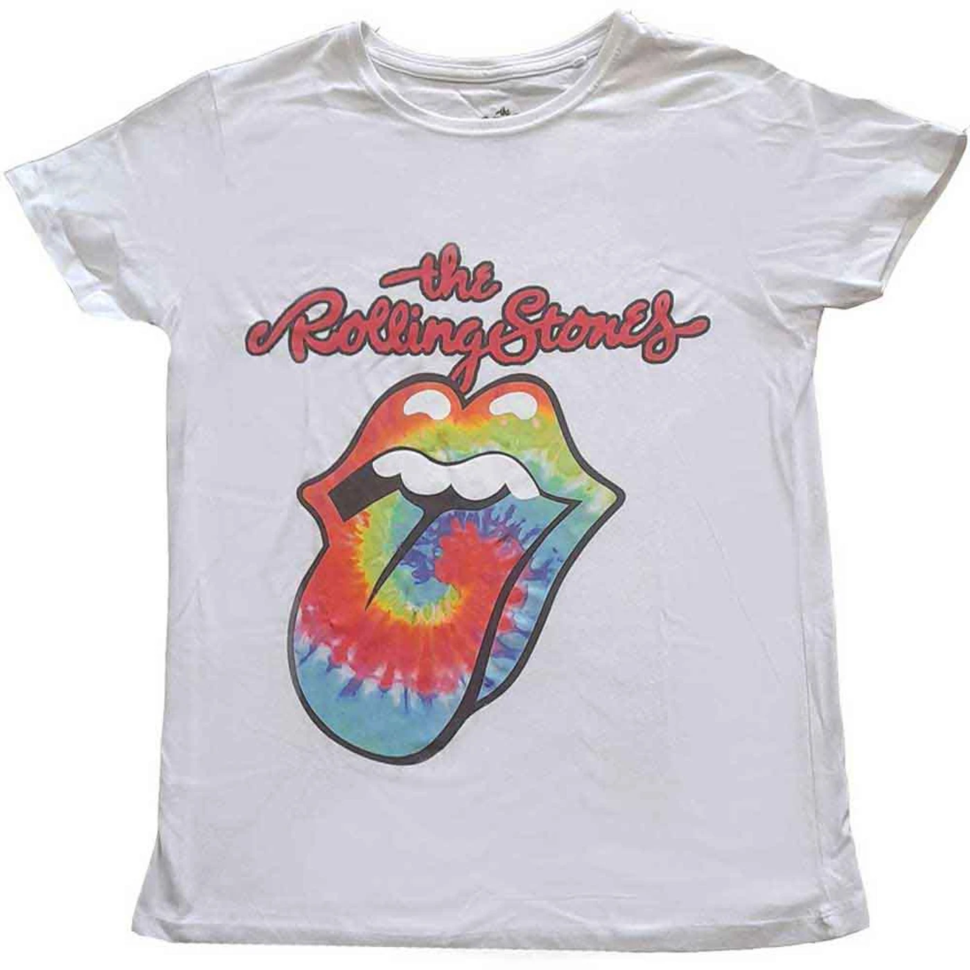 The Rolling Stones Woman's T Shirt - Tie Dye Tongue