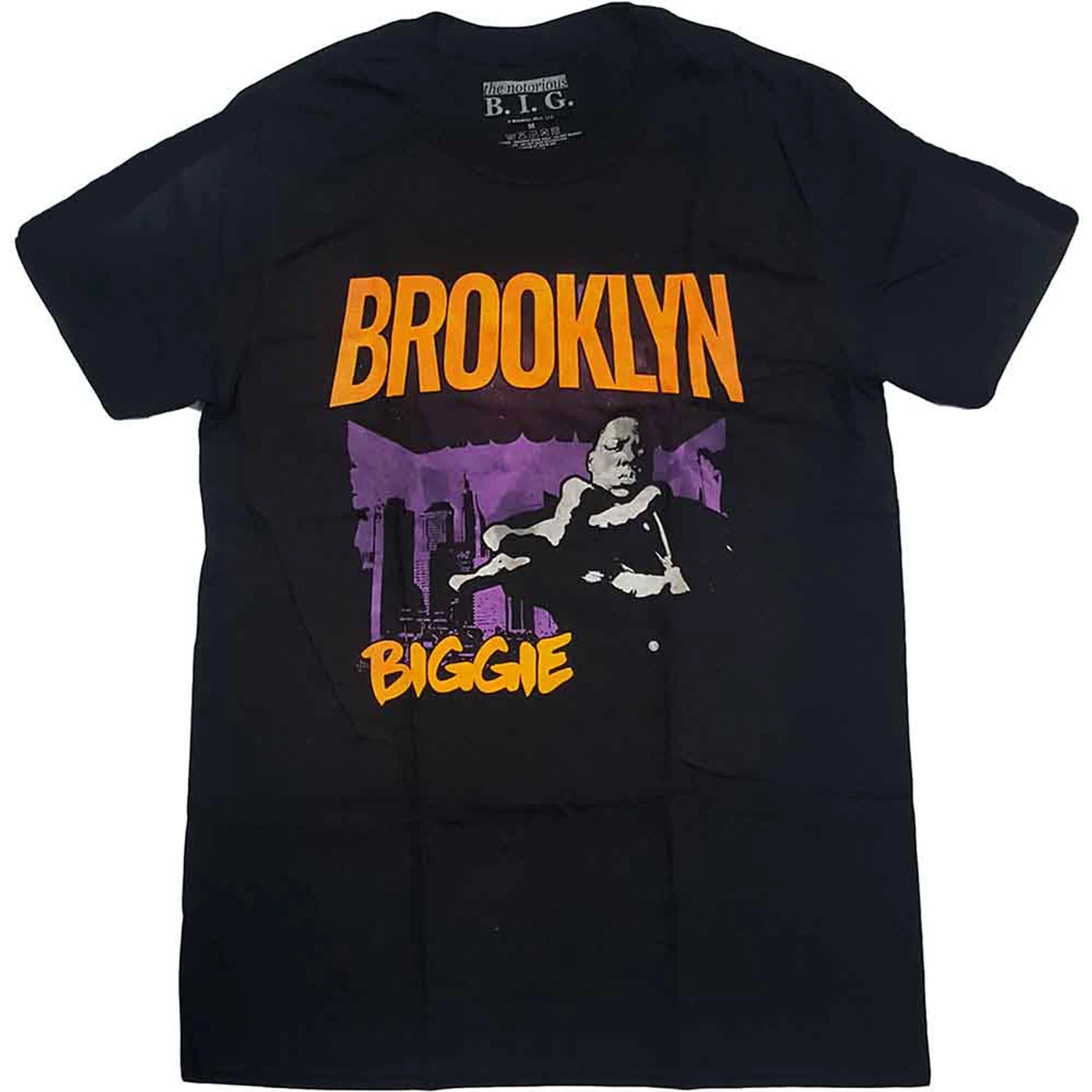 Biggie Smalls T Shirt - Brooklyn Orange