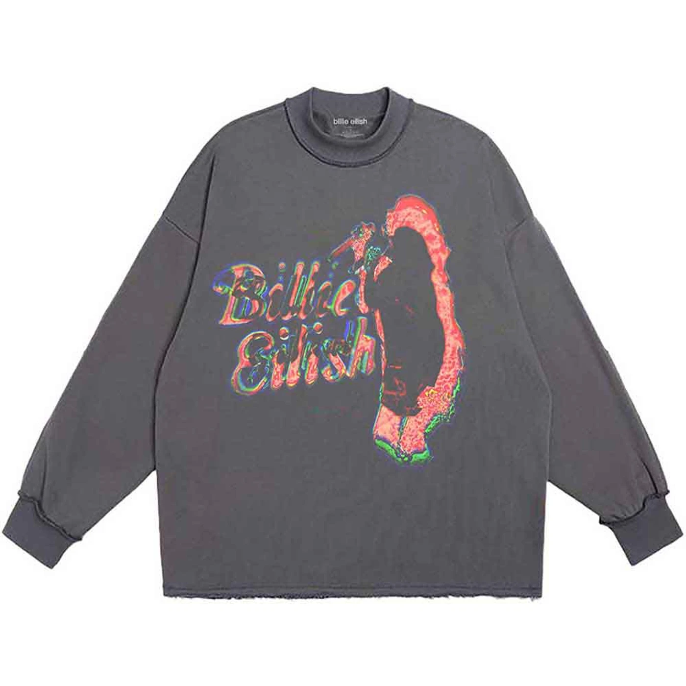 Billie Eilish Long Sleeve T Shirt - Neon Silhouette