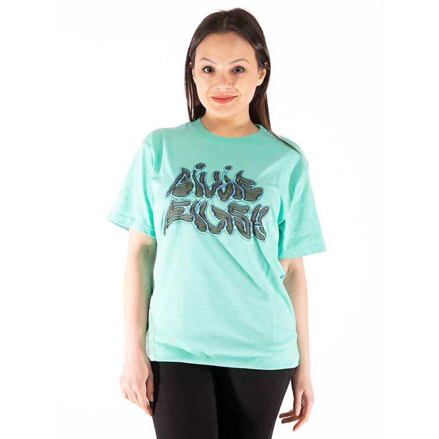 Billie Eilish T Shirt - Neon Logo Billie Back