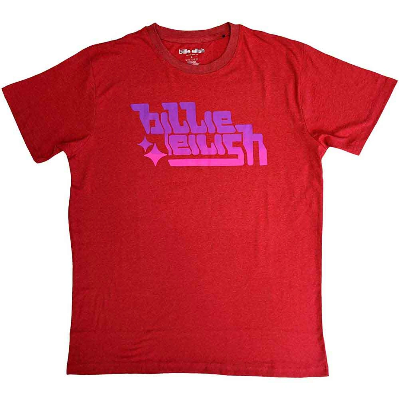 Billie Eilish T Shirt - Purple Logo Ringer