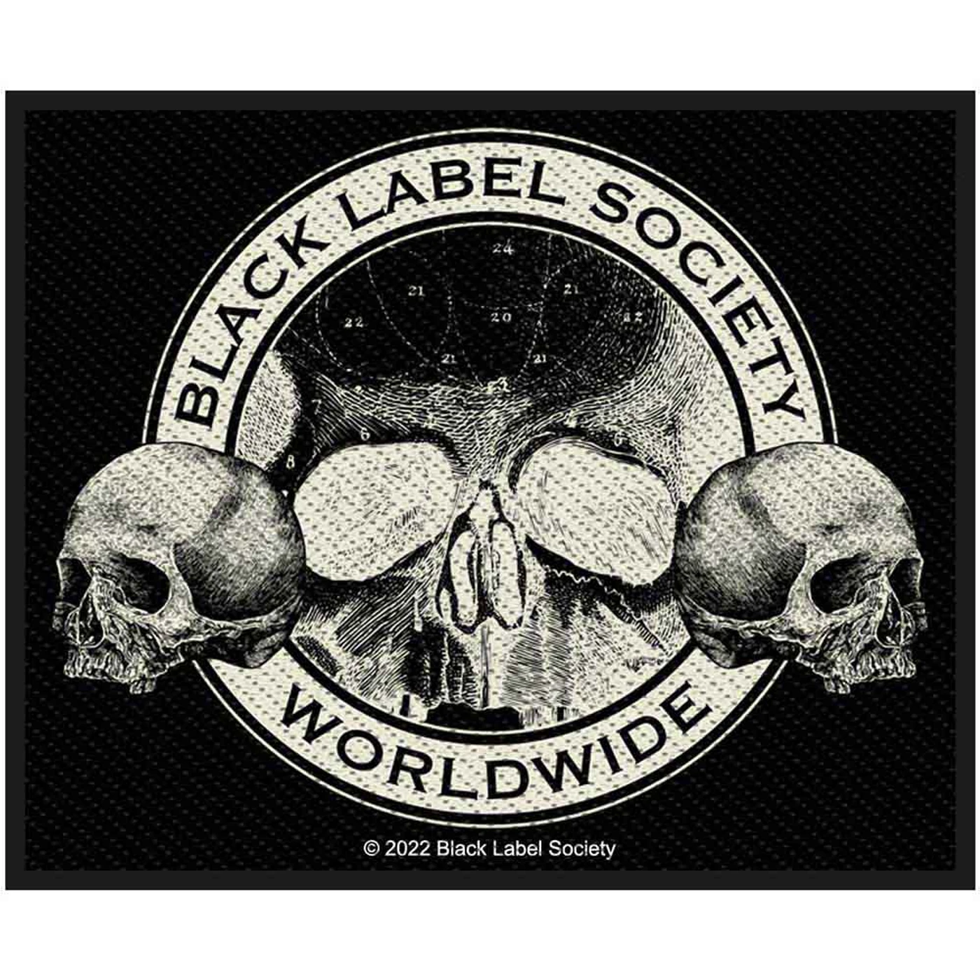 Black Label Society Patches Woven Sew On - Skulls