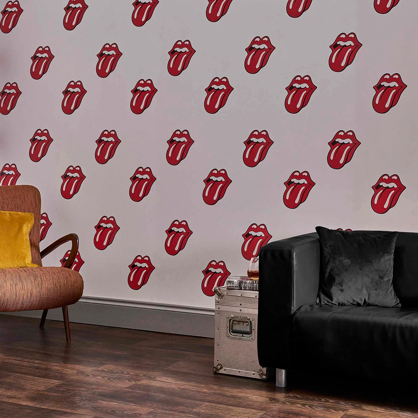 The Rolling Stones - Classic Tongue  Wallpaper   Per 10m x 500mm Roll