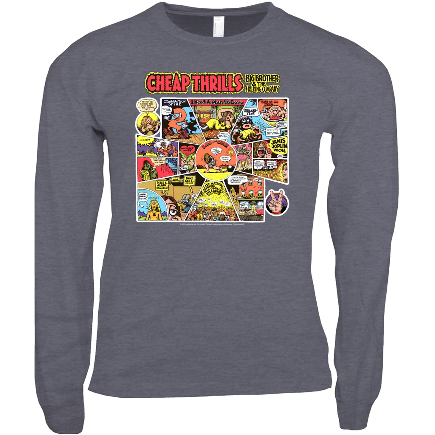 Big Brother & The Holding Company Long Sleeve Shirt | Cheap Thrills Album Cover Big Brother and The Holding Company Shirt