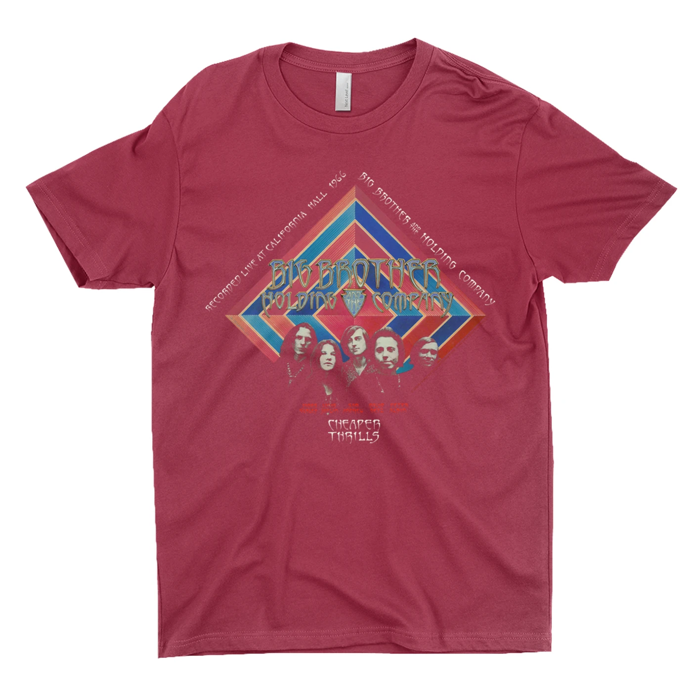 Big Brother & The Holding Company Big Brother and The Holding Co. T-Shirt | Cheaper Thrills Album Cover Big Brother and The Holding Co. Shirt