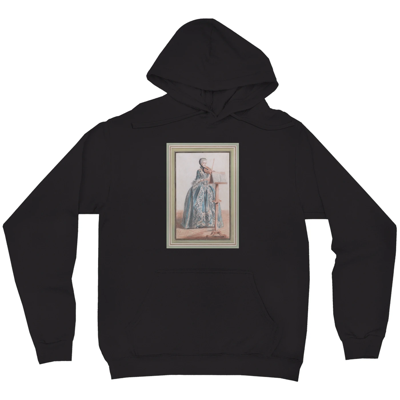 Merchbar Museum Series Hoodie | Woman Playing the Violin Merchbar Museum Series Hoodie