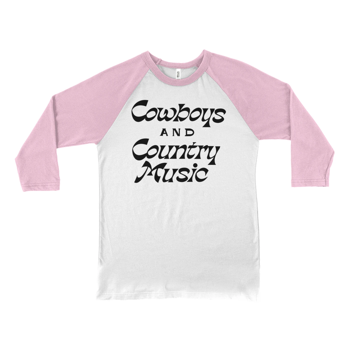 Merchbar Music Life 3/4 Sleeve Baseball Tee | Cowboys And Country Music Merchbar Music Life Shirt