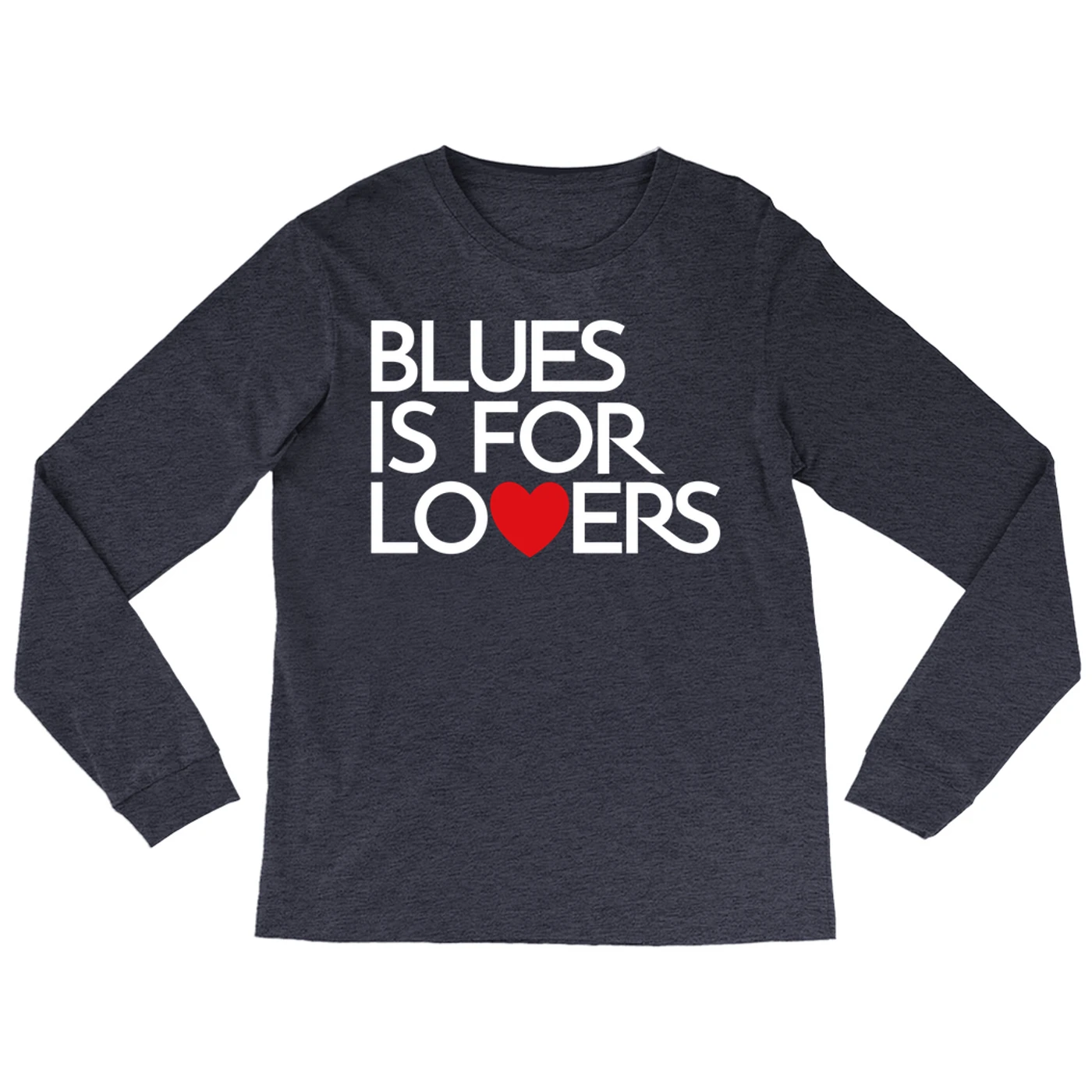 Music Life - Blues Merchbar Music Life Long Sleeve Shirt | Blues Is For Lovers Merchbar Music Life Shirt