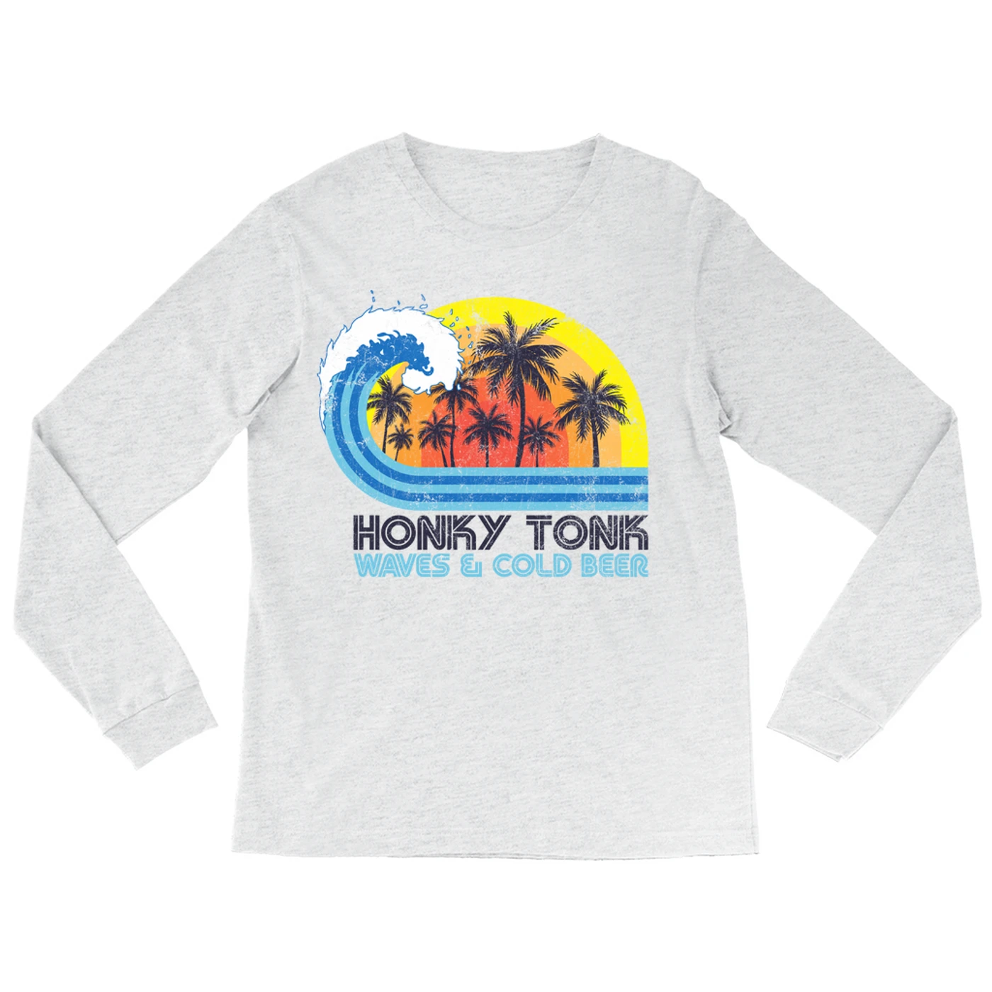 Music Life - Honky Tonk Merchbar Music Life Long Sleeve Shirt | Honky Tonk, Waves & Beer Merchbar Music Life Shirt