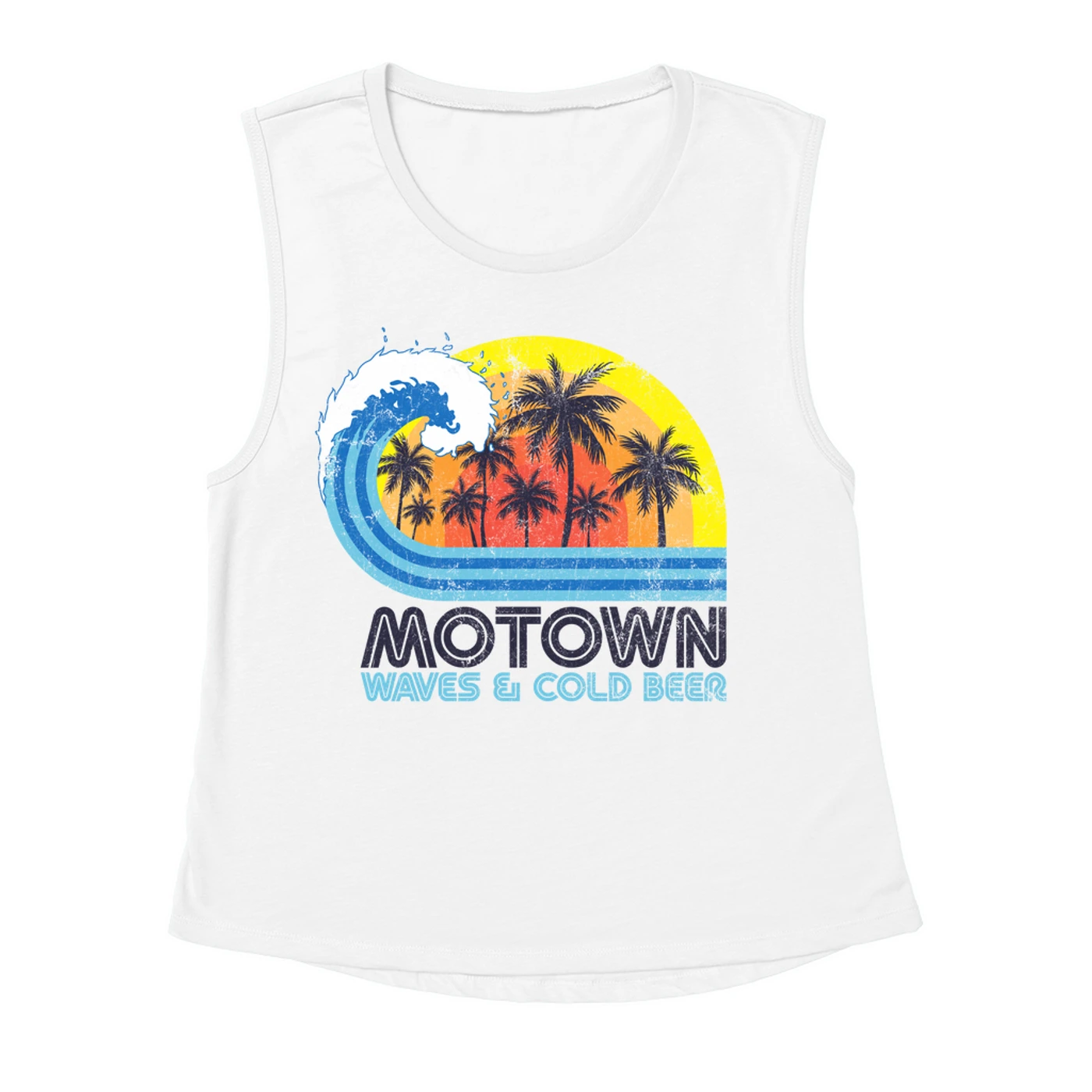 Music Life - Motown Merchbar Music Life Muscle Tank | Motown, Waves & Beer Merchbar Music Life Tank Top