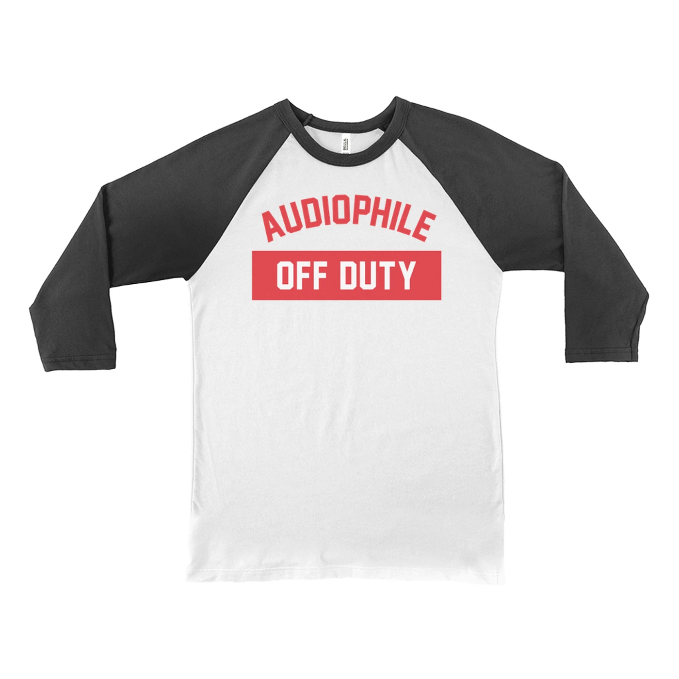 Music Life - Audiophile Merchbar Music Life 3/4 Sleeve Baseball Tee | Audiophile Off Duty Merchbar Music Life Shirt