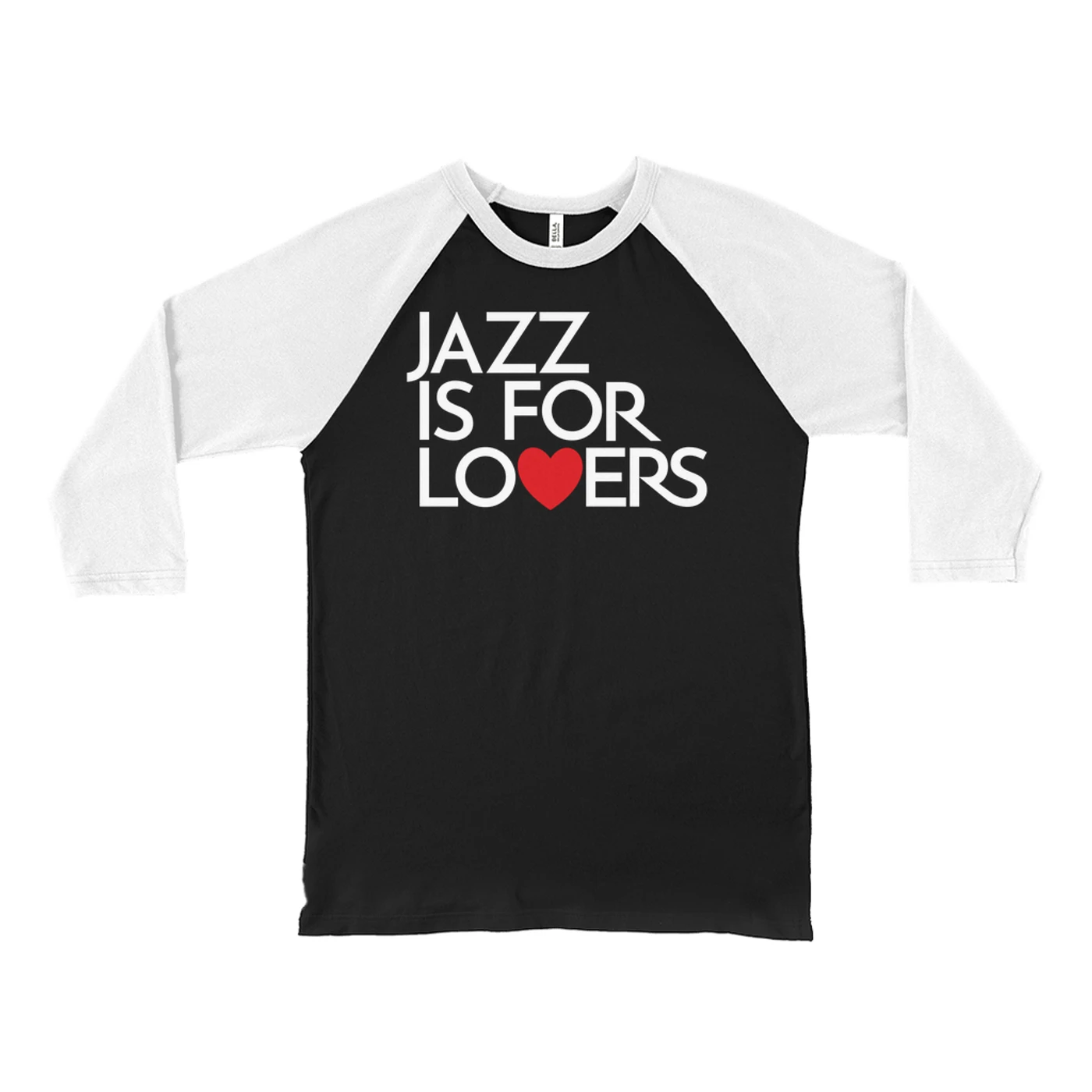 Music Life - Jazz Merchbar Music Life 3/4 Sleeve Baseball Tee | Jazz Is For Lovers Merchbar Music Life Shirt