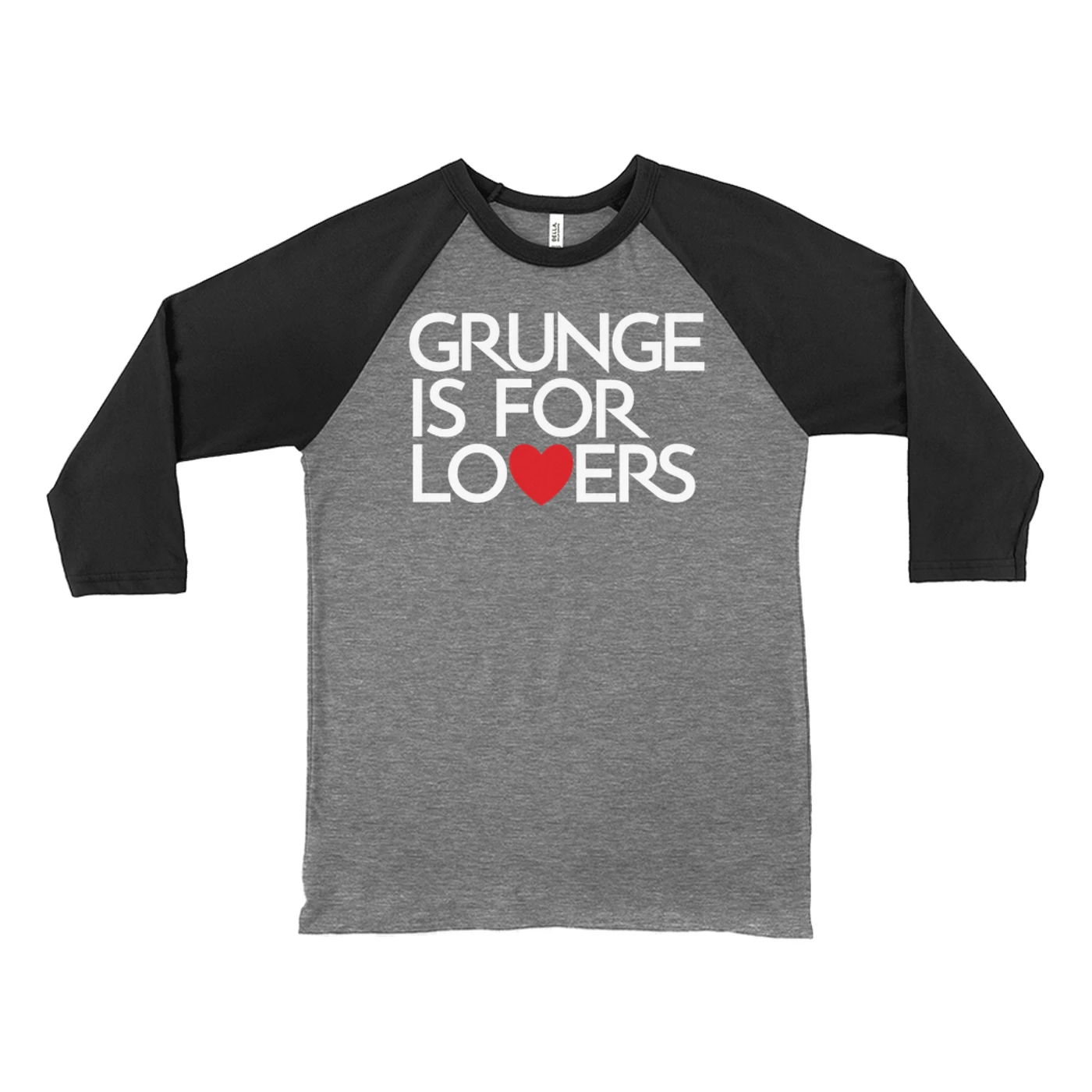 Music Life - Grunge Merchbar Music Life 3/4 Sleeve Baseball Tee | Grunge Is For Lovers Merchbar Music Life Shirt