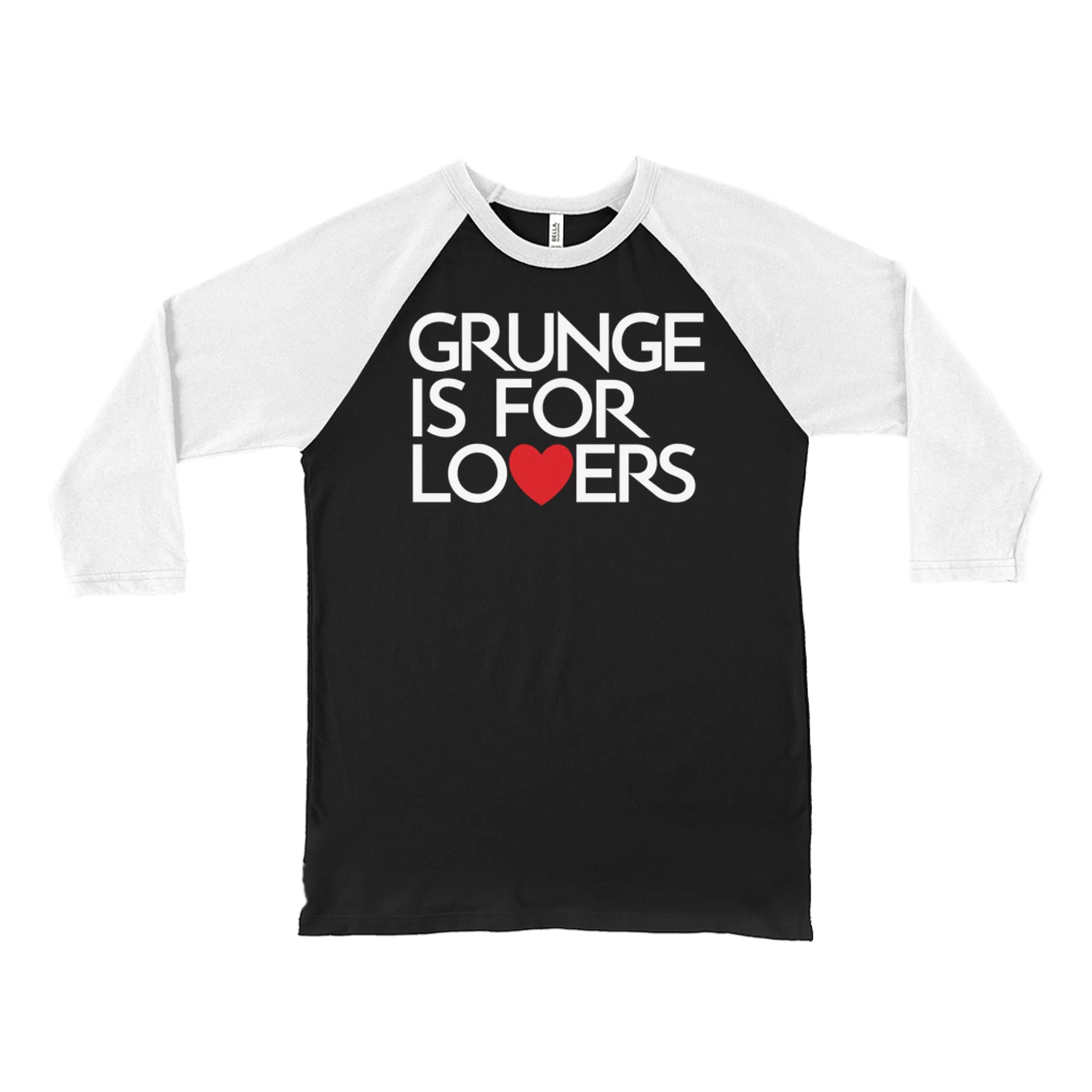 Music Life - Grunge Merchbar Music Life 3/4 Sleeve Baseball Tee | Grunge Is For Lovers Merchbar Music Life Shirt