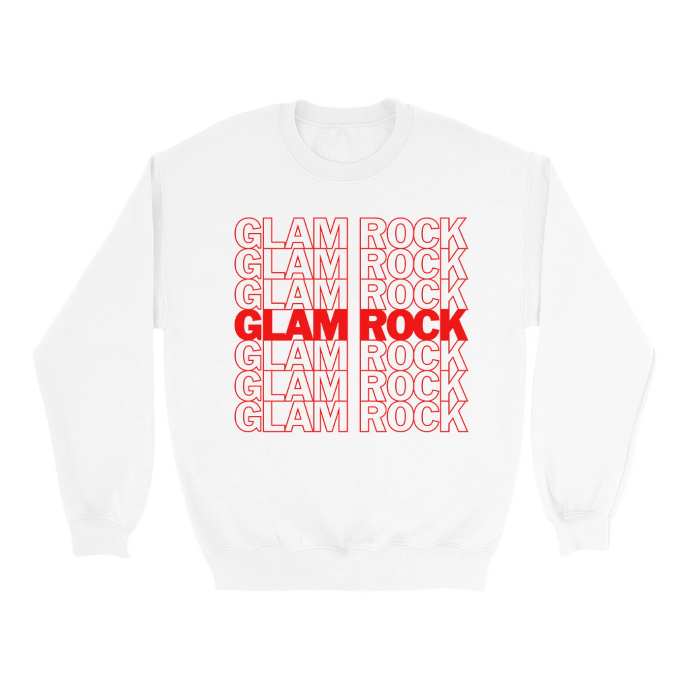 Music Life - Glam Rock Merchbar Music Life Sweatshirt | Glam Rock On Repeat Merchbar Music Life Sweatshirt