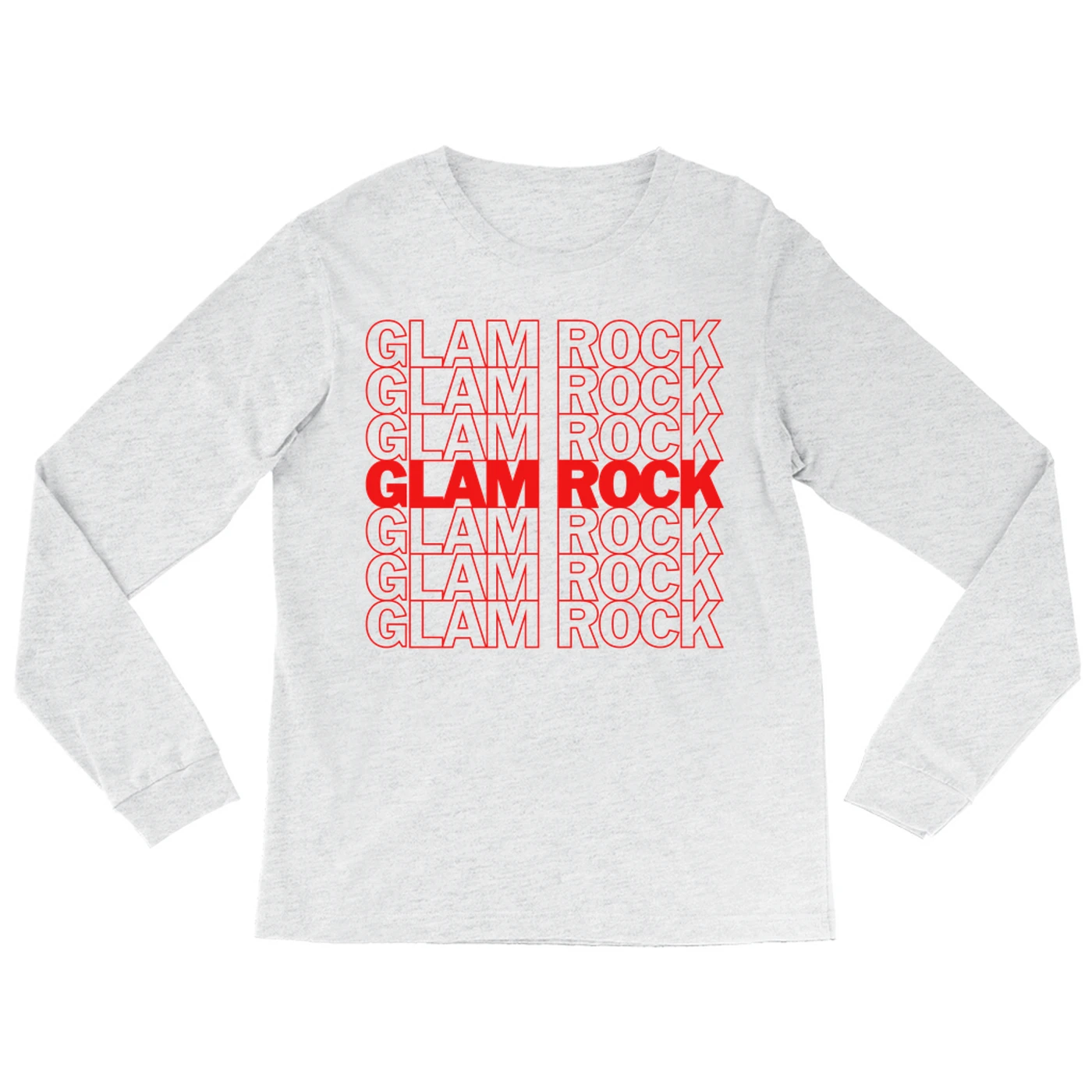 Music Life - Glam Rock Merchbar Music Life Long Sleeve Shirt | Glam Rock On Repeat Merchbar Music Life Shirt