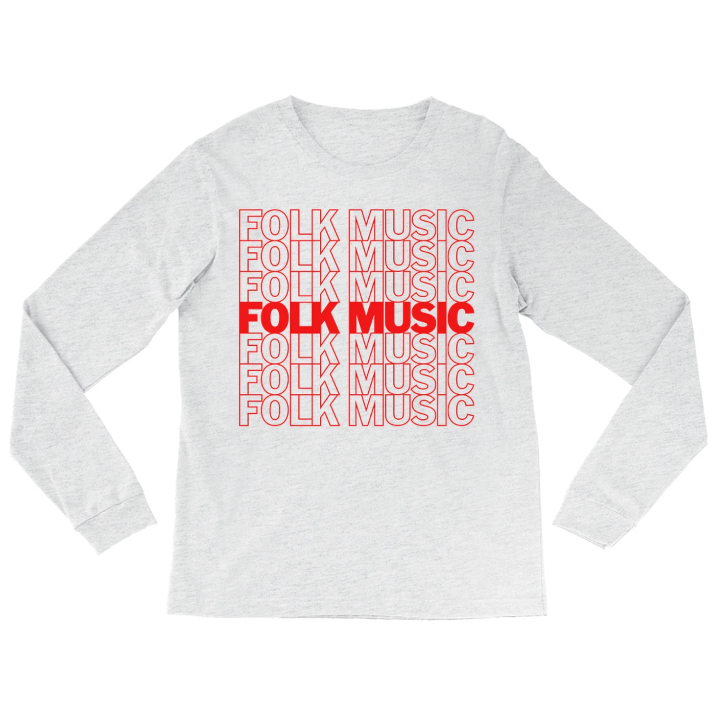 Music Life - Folk Merchbar Music Life Long Sleeve Shirt | Folk Music On Repeat Merchbar Music Life Shirt