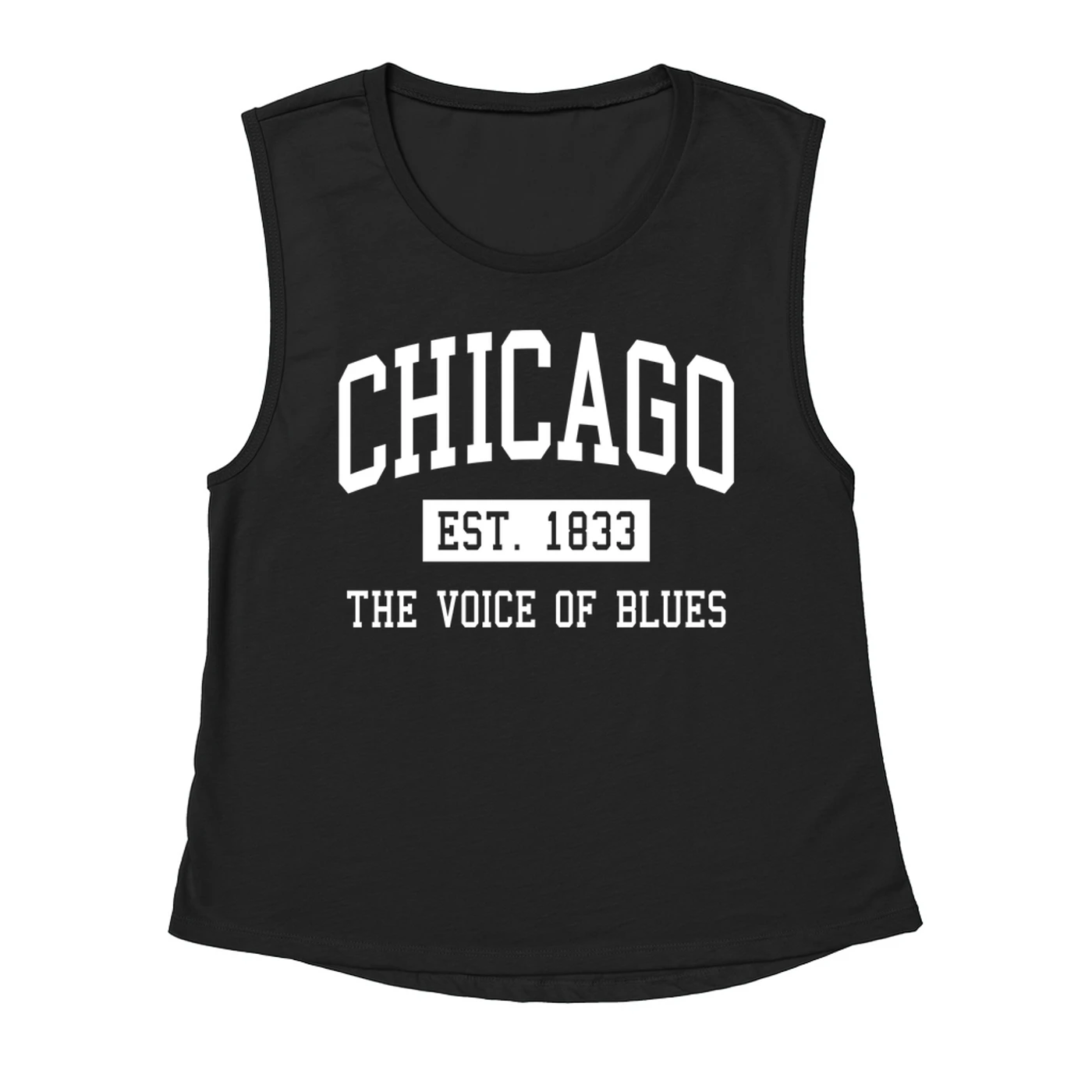 Music Life - Blues Merchbar Music Life Muscle Tank | Chicago Voice of Blues Est. 1833 Merchbar Music Life Shirt
