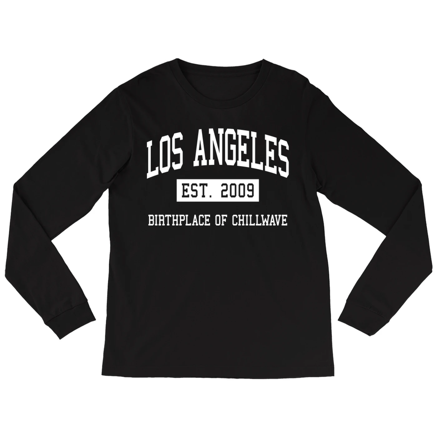 Music Life - Chillwave Merchbar Music Life Long Sleeve Shirt | Los Angeles Birthplace of Chillwave Est. 2009 Merchbar Music Life Shirt
