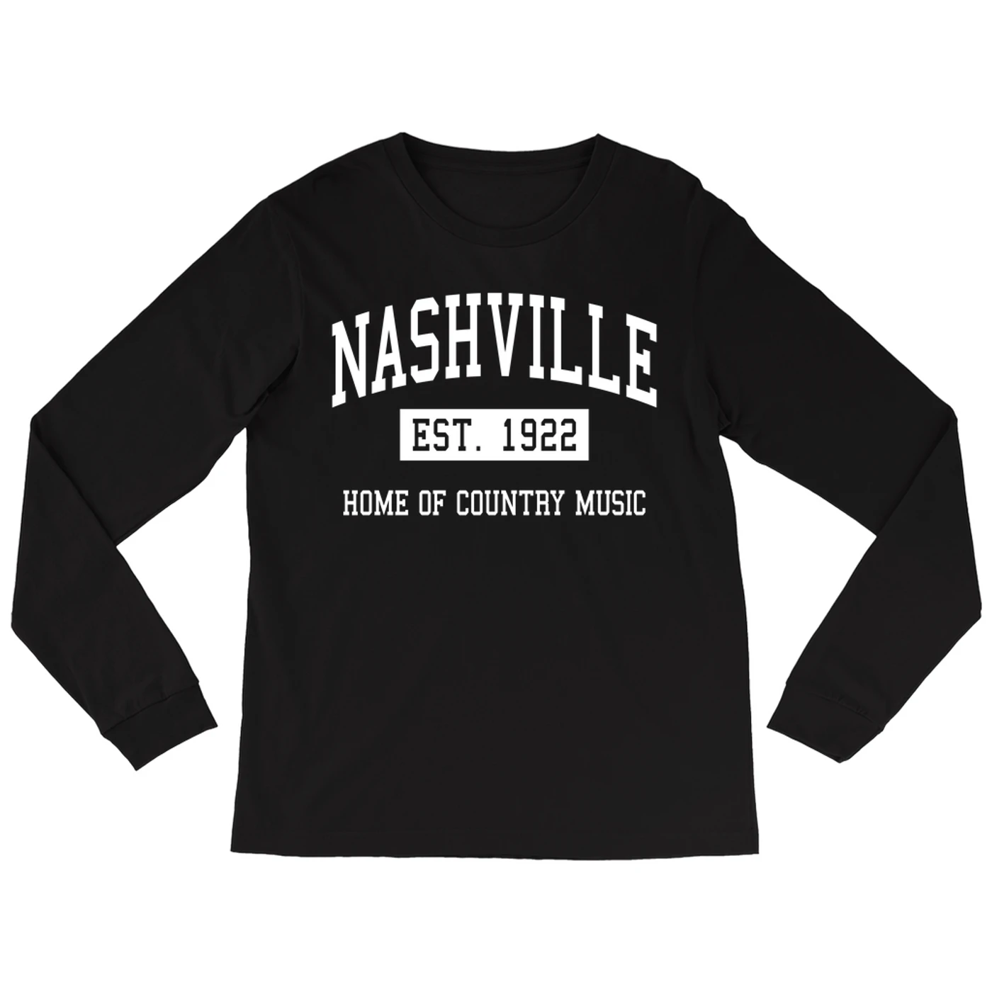 Merchbar Music Life Long Sleeve Shirt | Nashville Home of Music Life - Country Music Est. 1922 Merchbar Music Life Shirt