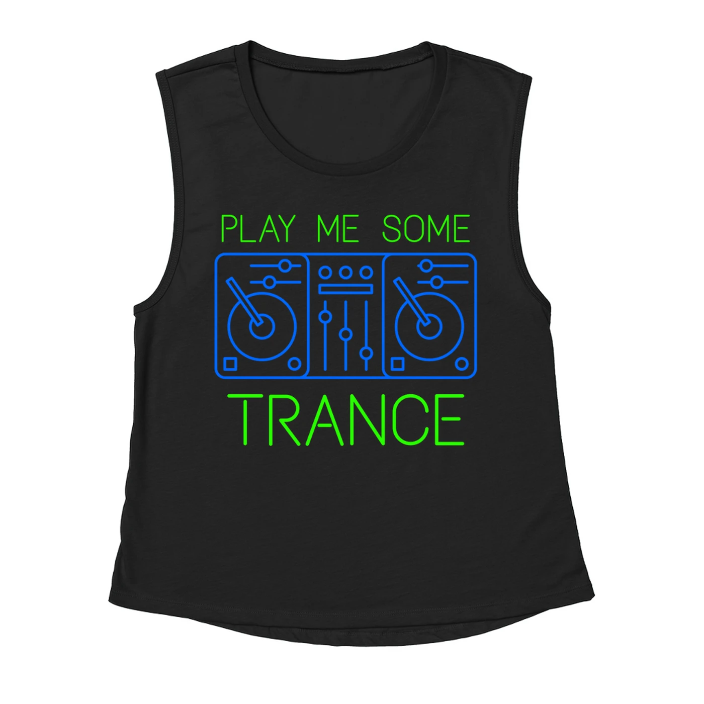 Music Life - Trance Merchbar Music Life Muscle Tank | Play Me Some Trance Merchbar Music Life Tank Top