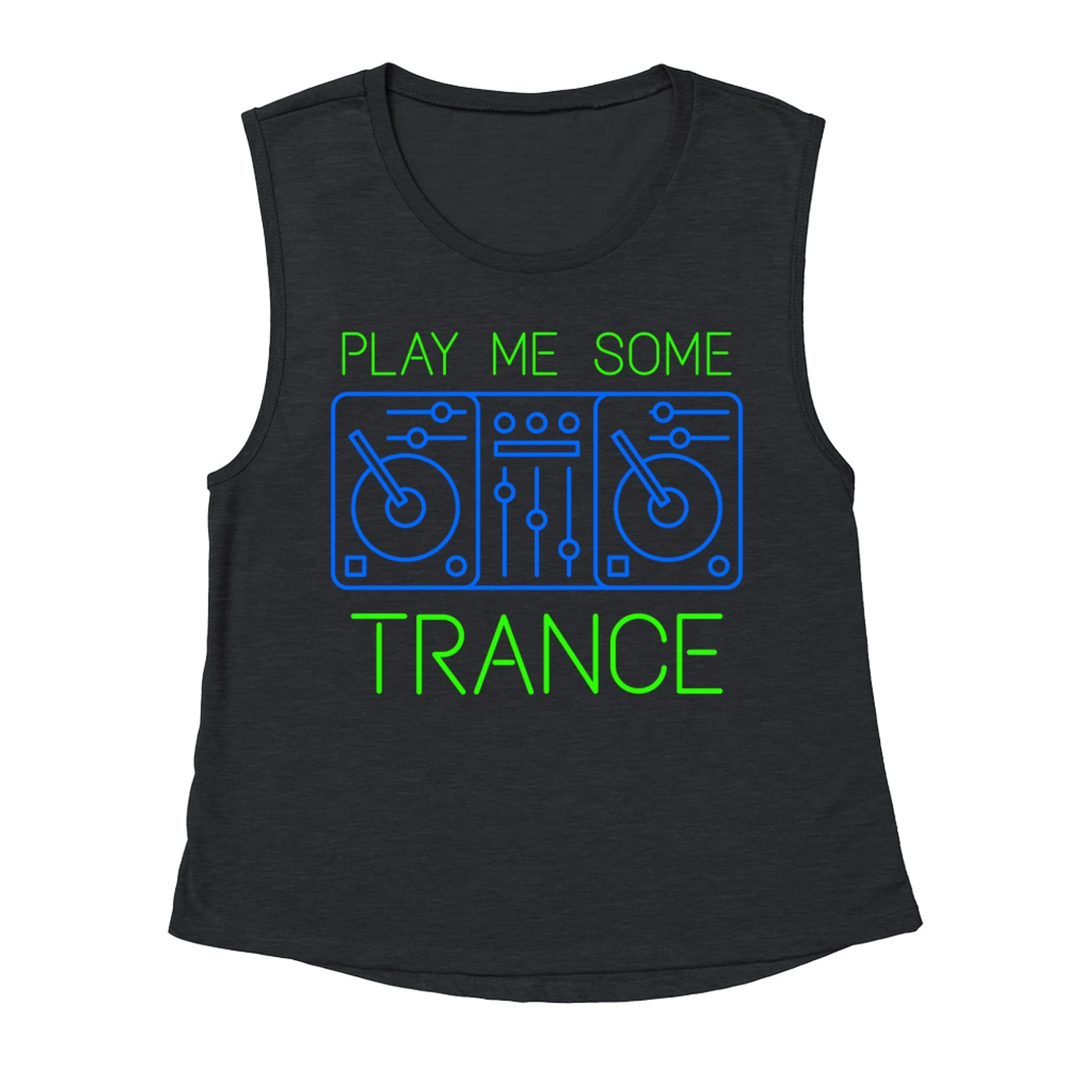 Music Life - Trance Merchbar Music Life Muscle Tank | Play Me Some Trance Merchbar Music Life Tank Top