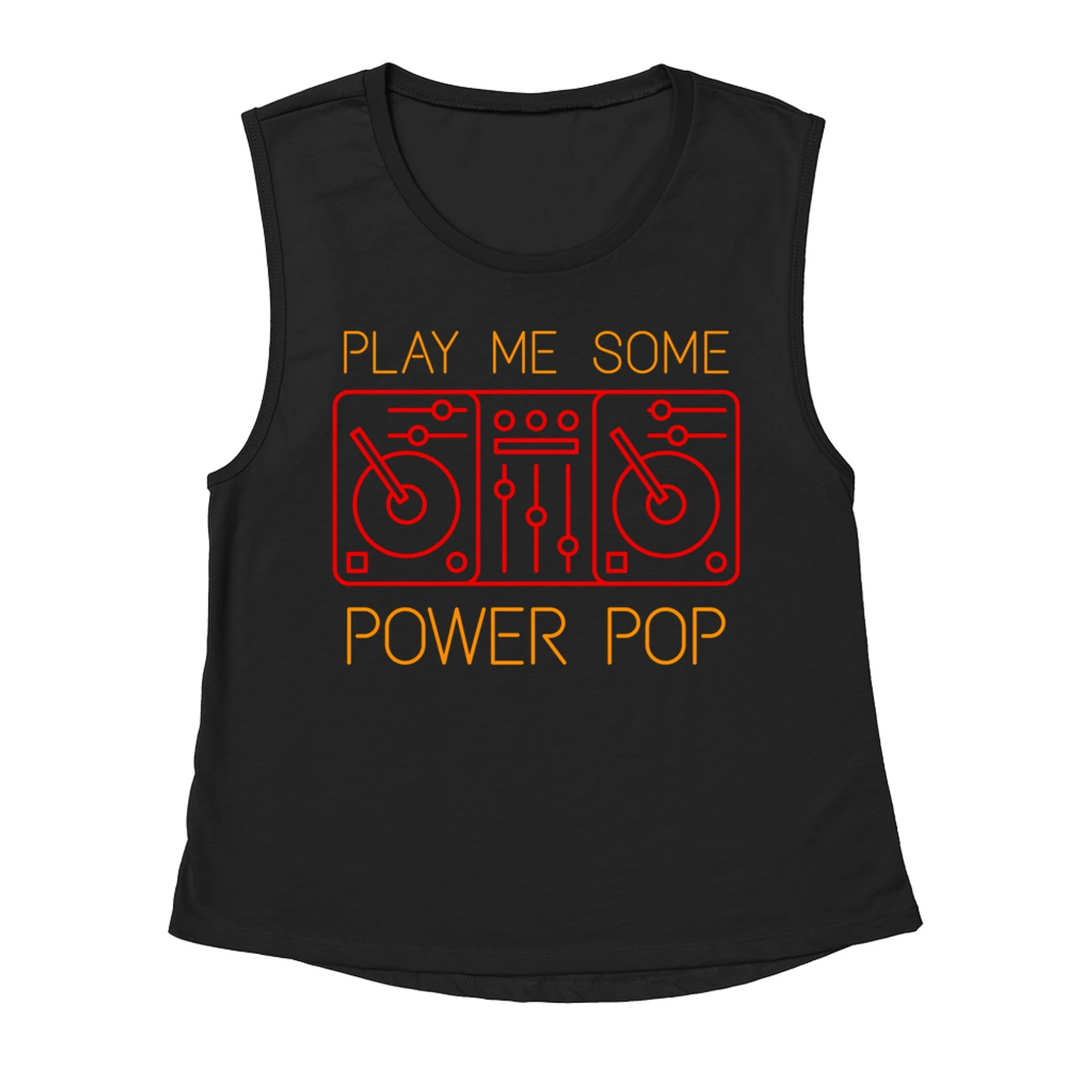 Music Life - Power Pop Merchbar Music Life Muscle Tank | Play Me Some Power Pop Merchbar Music Life Tank Top