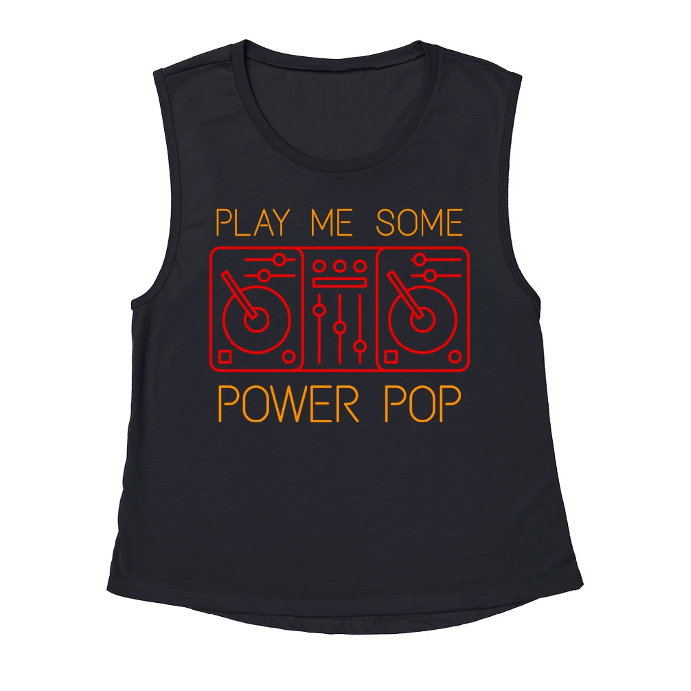 Music Life - Power Pop Merchbar Music Life Muscle Tank | Play Me Some Power Pop Merchbar Music Life Tank Top