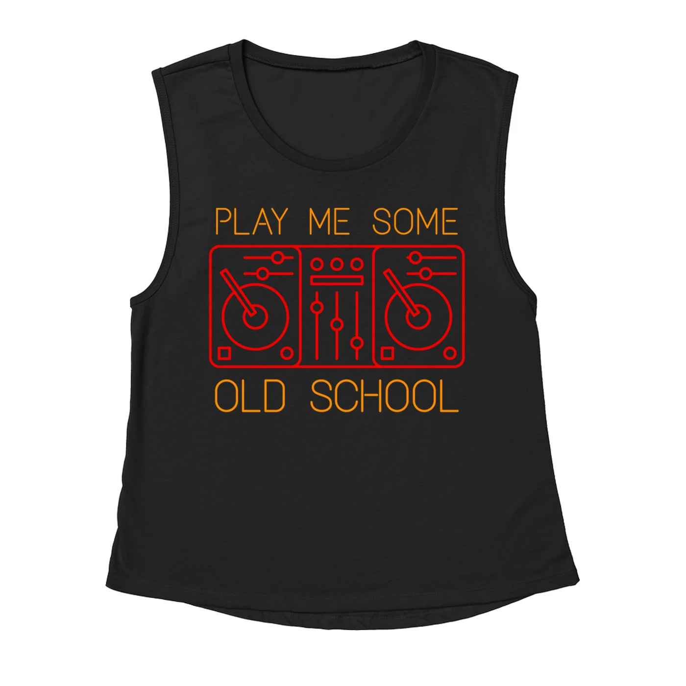 Music Life - Old School Merchbar Music Life Muscle Tank | Play Me Some Old School Merchbar Music Life Tank Top
