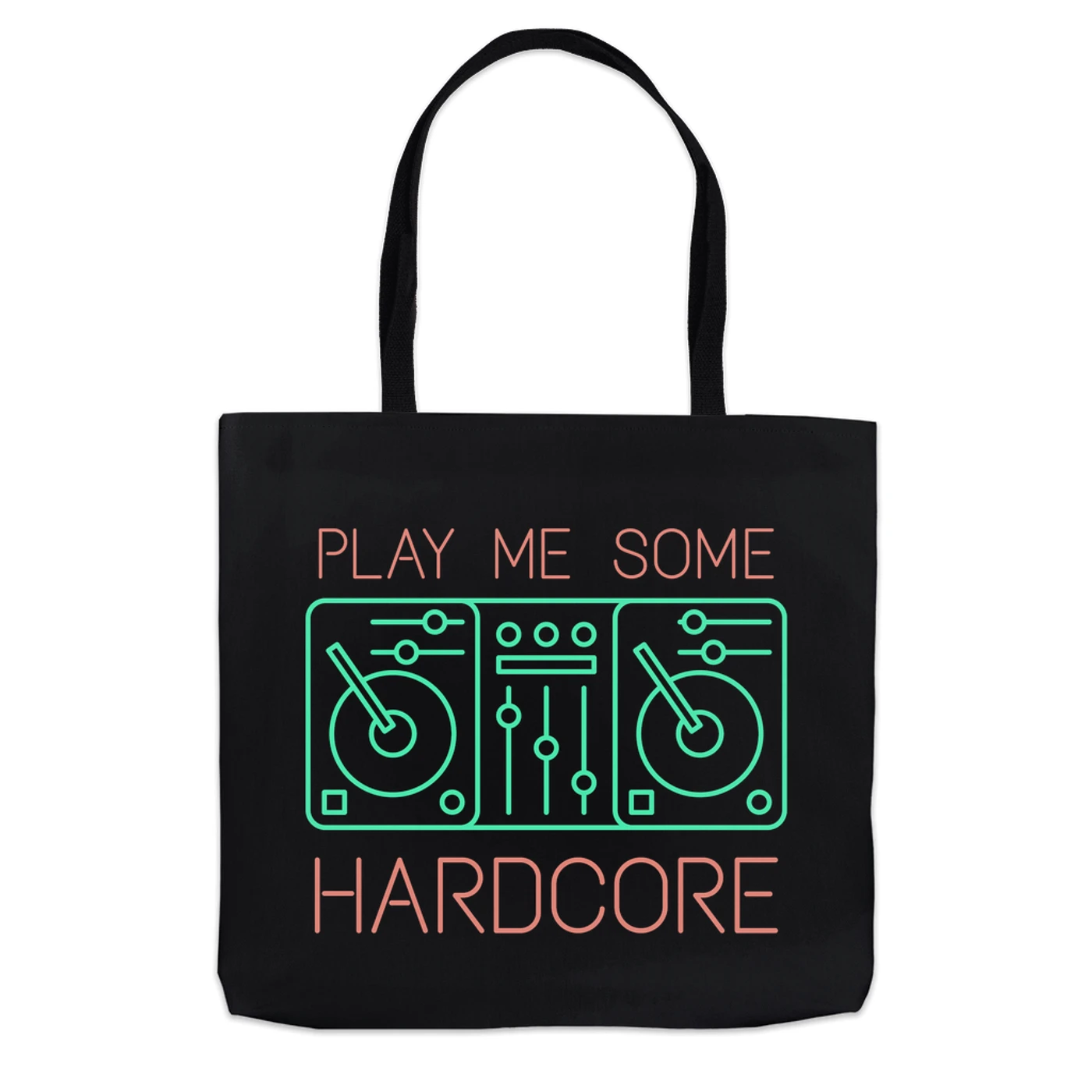 Music Life - Hardcore Merchbar Music Life Tote Bag | Play Me Some Hardcore Merchbar Music Life Bag