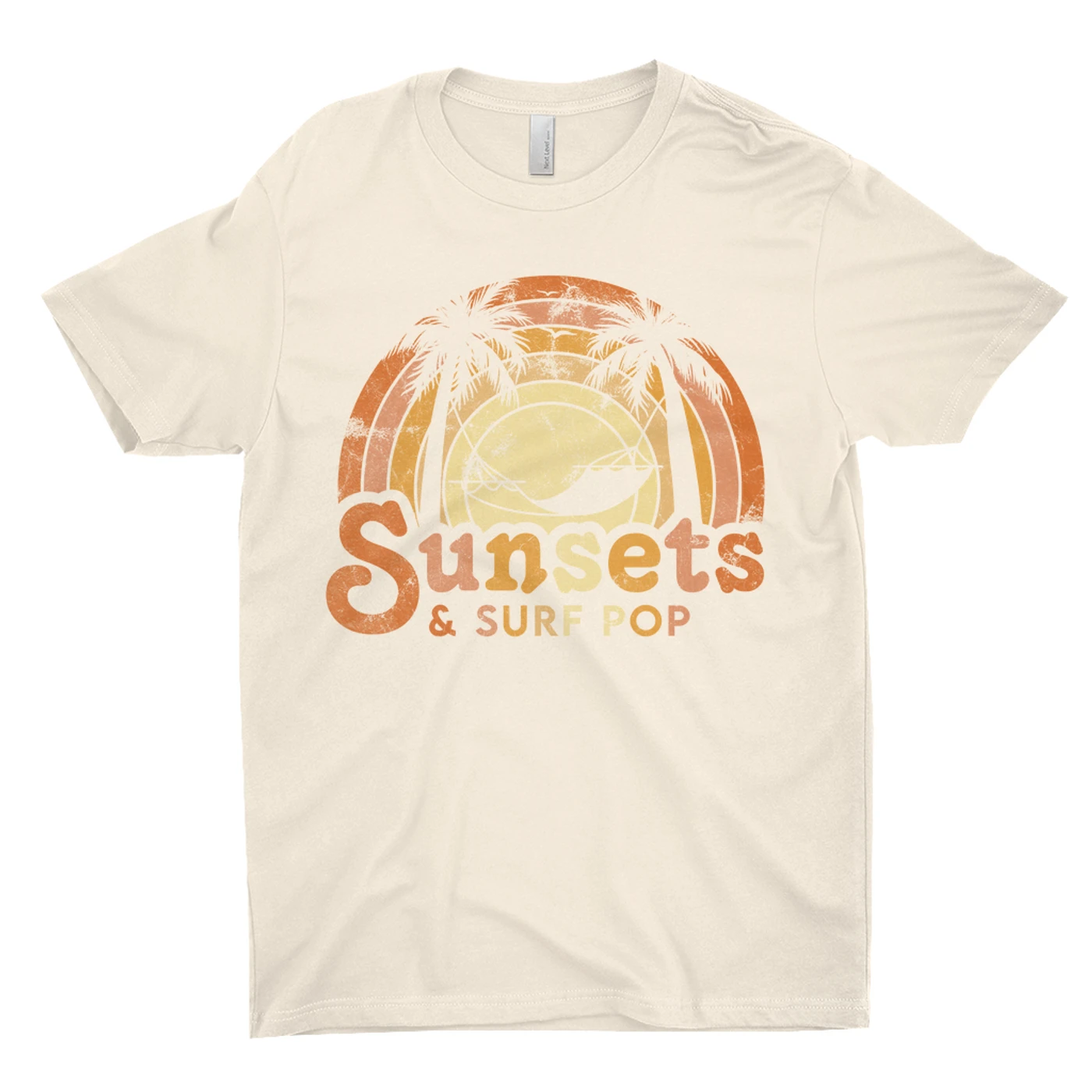 Music Life - Pop Merchbar Music Life T-Shirt | Sunsets & Surf Pop Distressed Merchbar Music Life Shirt