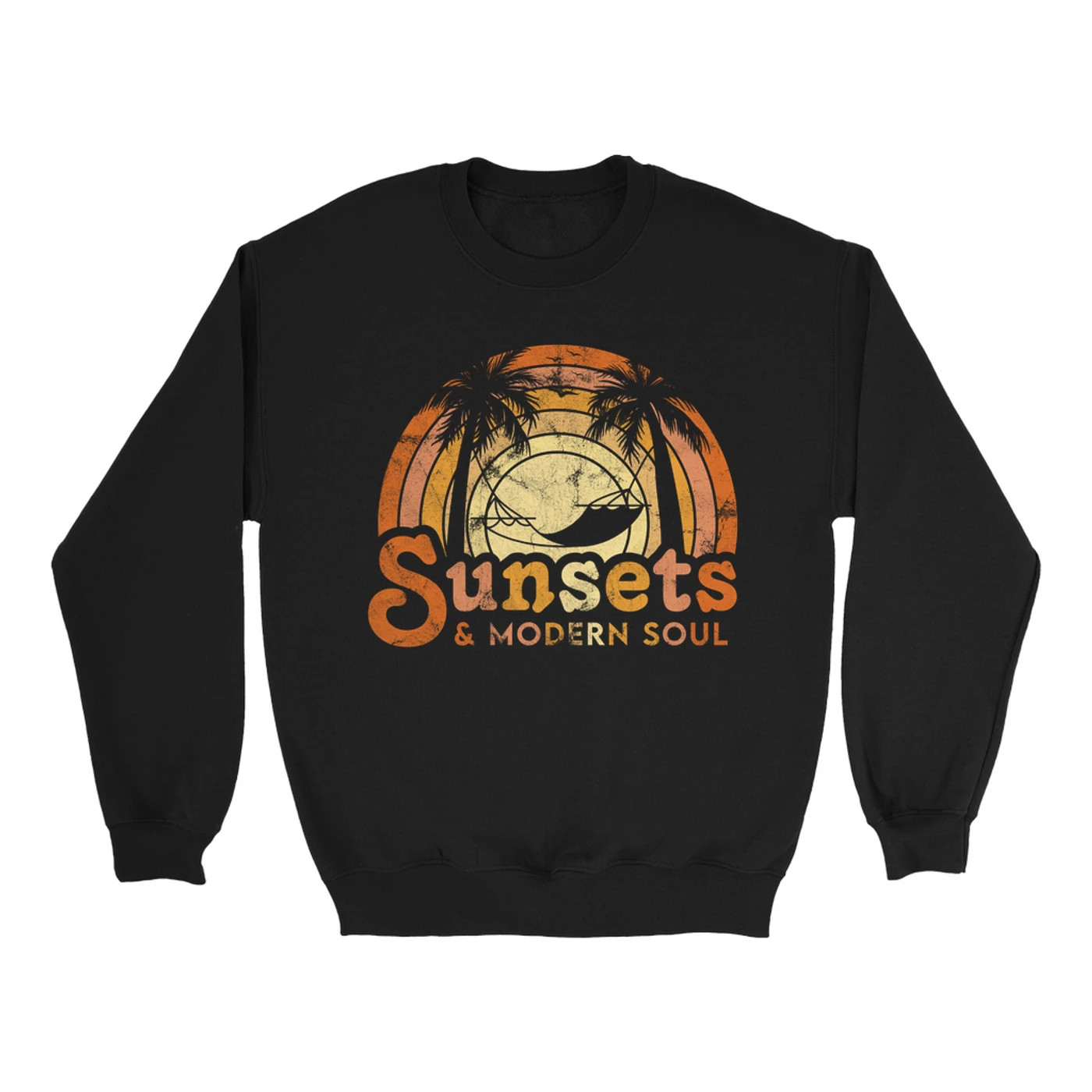 Music Life - Soul Merchbar Music Life Sweatshirt | Sunsets & Modern Soul Distressed Merchbar Music Life Sweatshirt