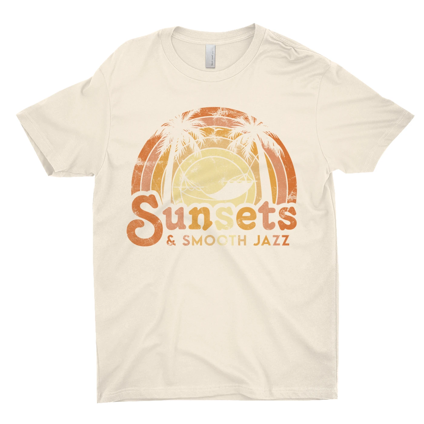 Music Life - Jazz Merchbar Music Life T-Shirt | Sunsets & Smooth Jazz Distressed Merchbar Music Life Shirt