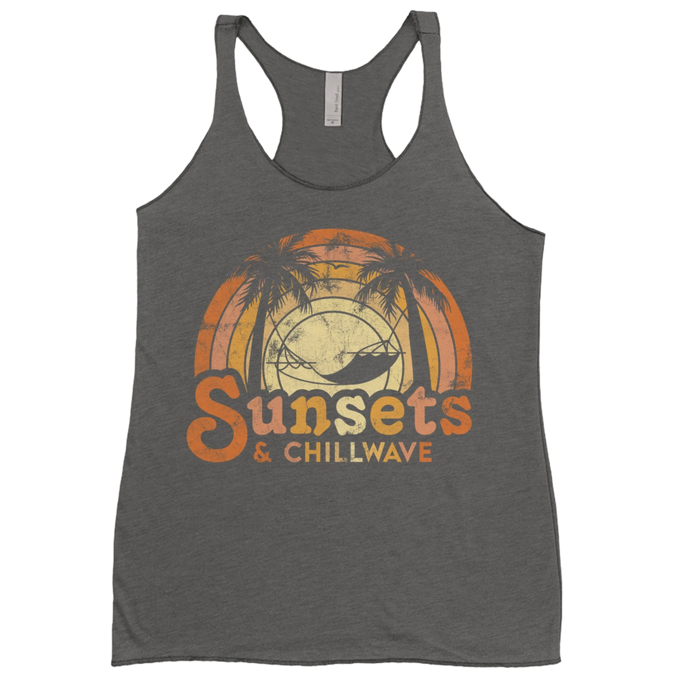 Music Life - Chillwave Merchbar Music Life Ladies' Tank Top | Sunsets & Chillwave Distressed Merchbar Music Life Shirt