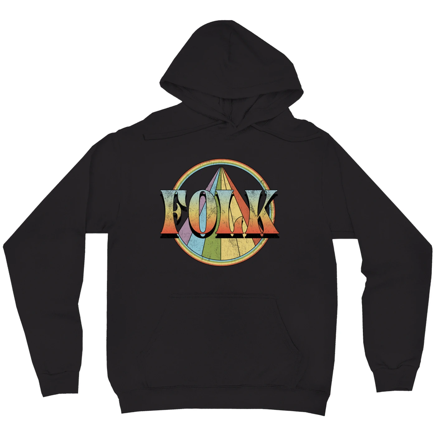 Music Life - Folk Merchbar Music Life Hoodie | Retro Folk Distressed Merchbar Music Life Hoodie