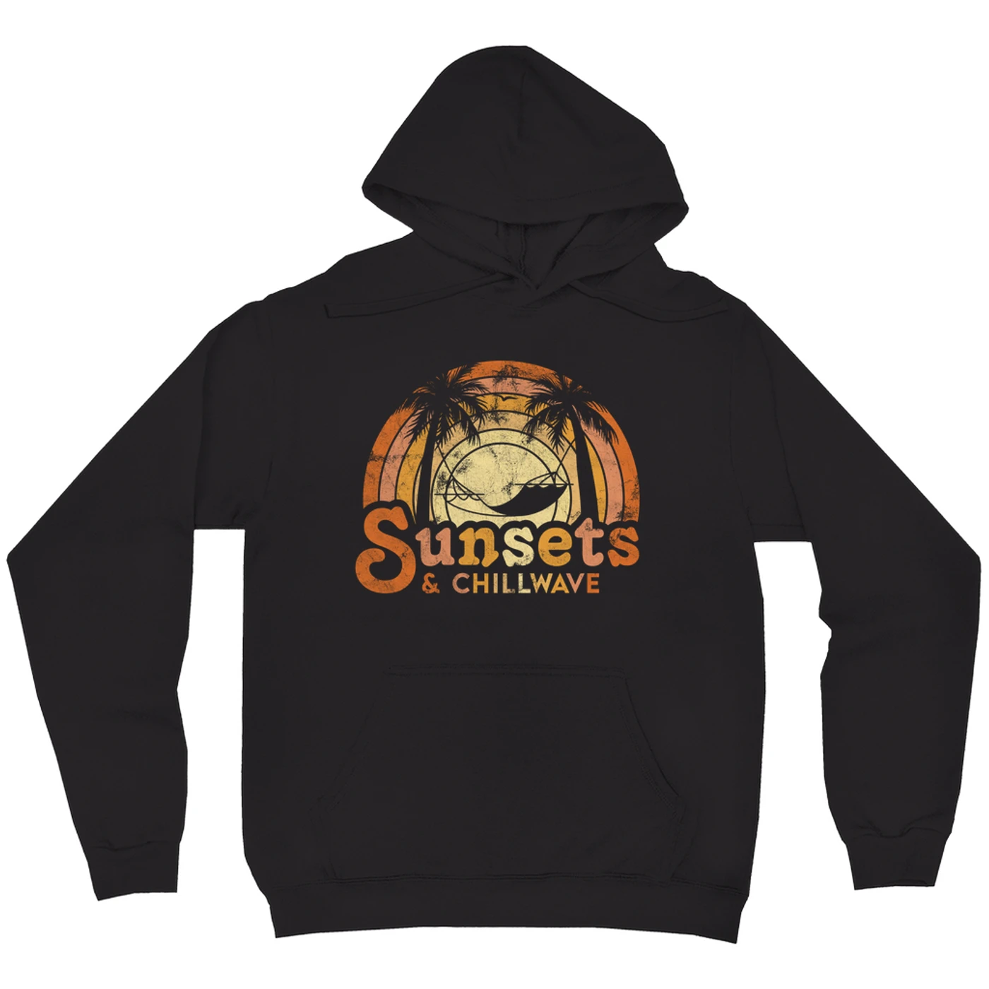 Music Life - Chillwave Merchbar Music Life Hoodie | Sunsets & Chillwave Distressed Merchbar Music Life Hoodie