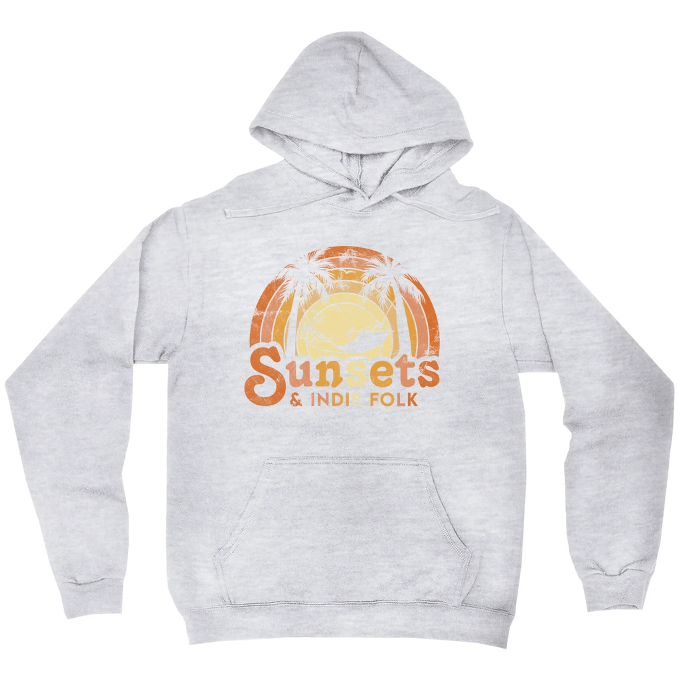 Music Life - Folk Merchbar Music Life Hoodie | Sunsets & Indie Folk Distressed Merchbar Music Life Hoodie