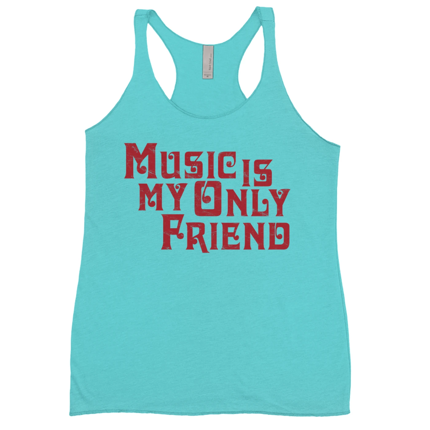 Merchbar Music Life Ladies' Tank Top | Music Is My Friend Merchbar Music Life Shirt