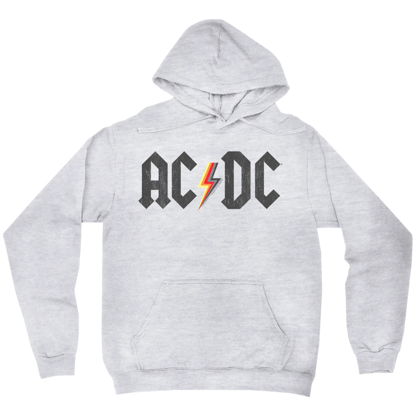 ACDC Hoodie | Multi-Colored AC/DC Logo Design Distressed ACDC Hoodie (Merchbar Exclusive)