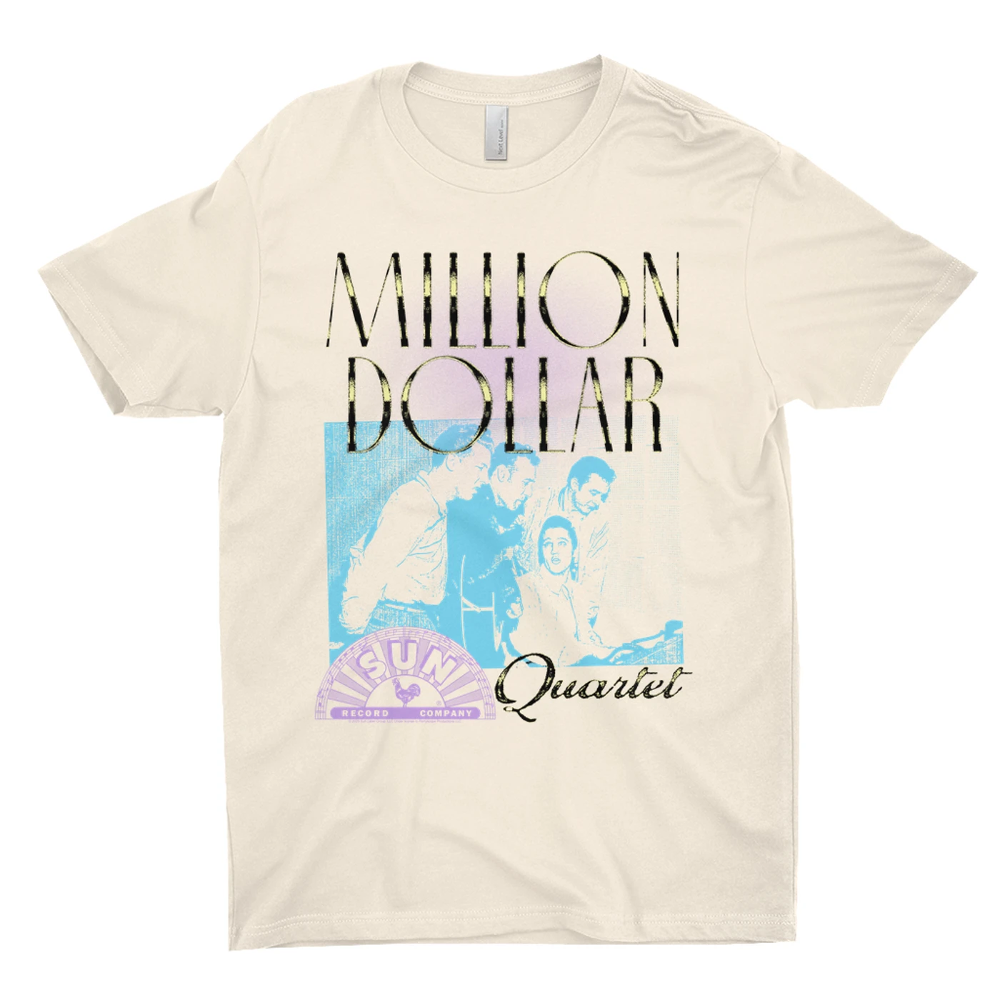 Sun Records T-Shirt | Pastel Million Dollar Quartet Image Sun Records Shirt