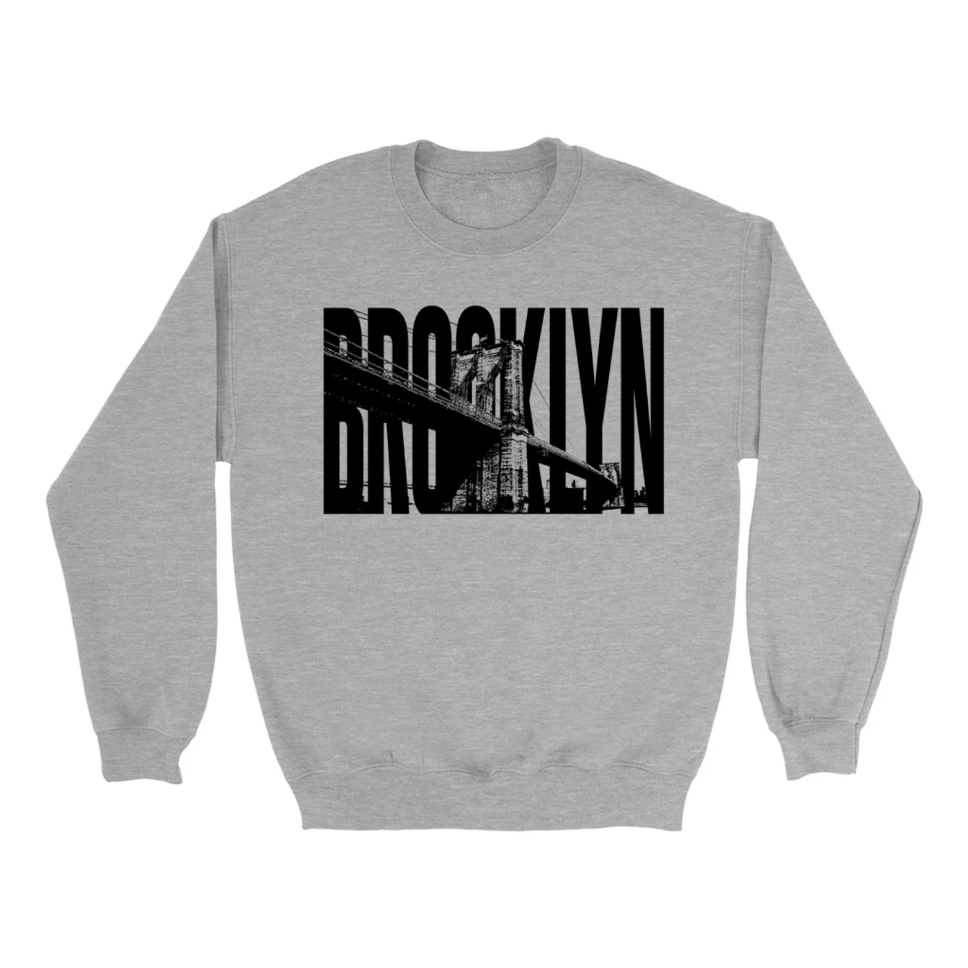 Merchbar Famous Landmarks Sweatshirt | Brooklyn Bridge, NYC Merchbar Famous Landmarks Shirt